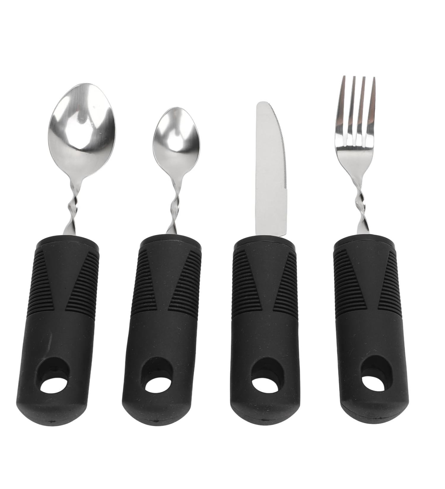 Weighted Silverware Dishware Knife Aggravated Utensil for Diet Utensil Home Adaptive Spoons - Buy Online on SooperMarket.com