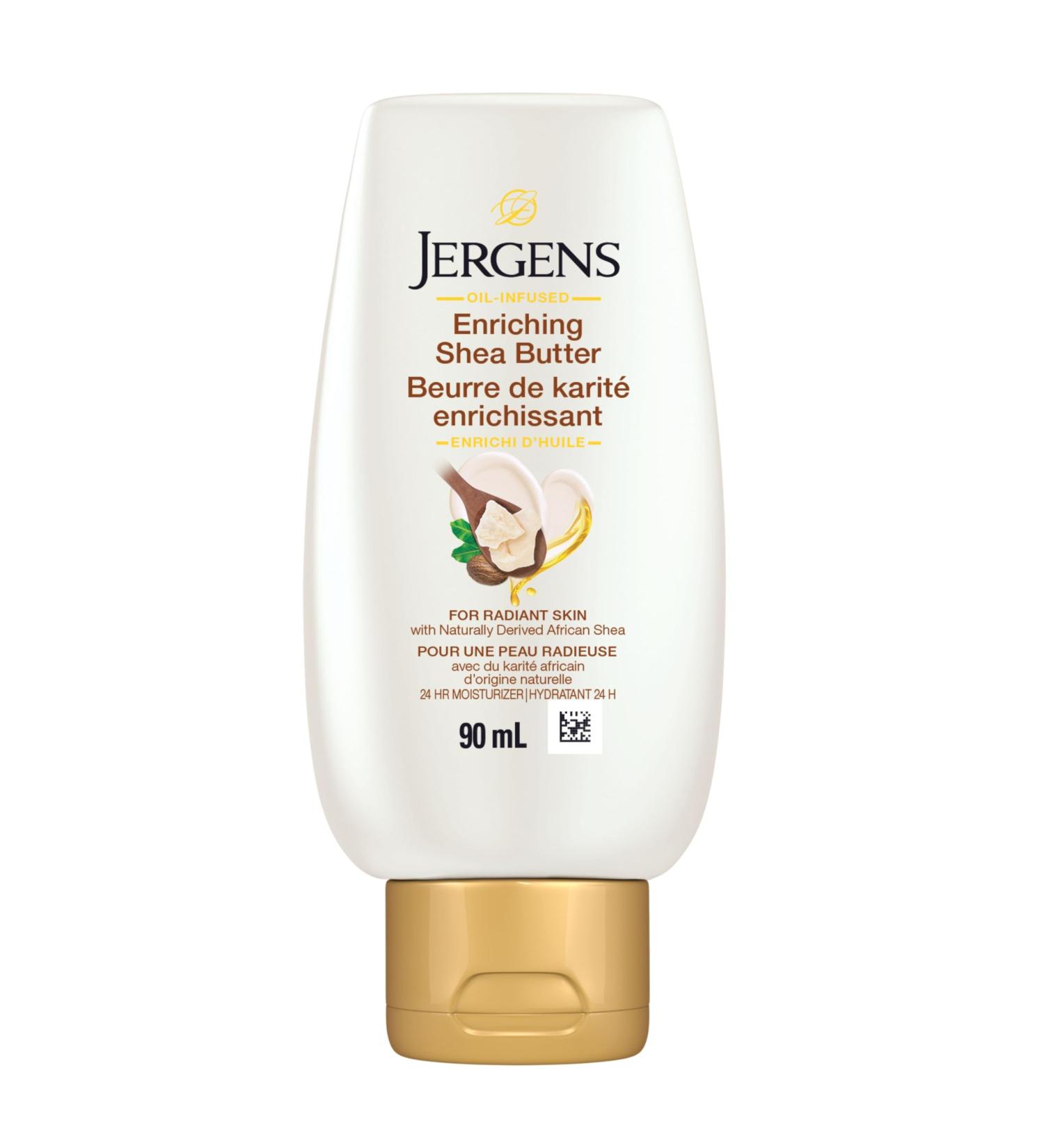 Jergens Travel Size Enriching Shea Butter Moisturizer & Body Lotion for Dry Skin (90 mL) - Buy Online on SooperMarket.com