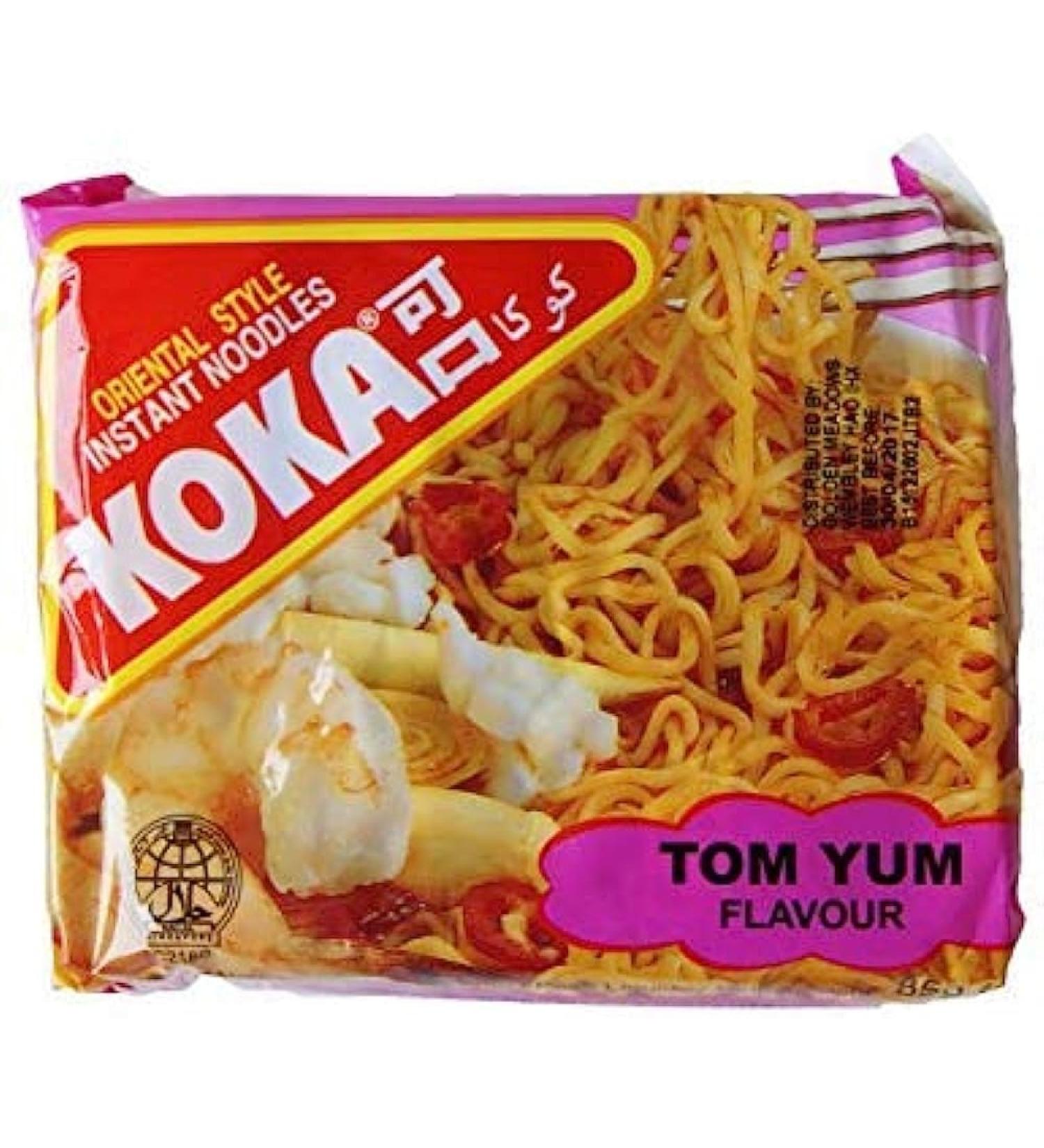 Koka Oriental Style Instant Noodles | Tom-Yum Flavour | Snack or Meal Accompaniment | Ready in 2 Minutes | 85g (Pack of 30) 85.00 g (Pack of 30) - Buy Online on SooperMarket.com