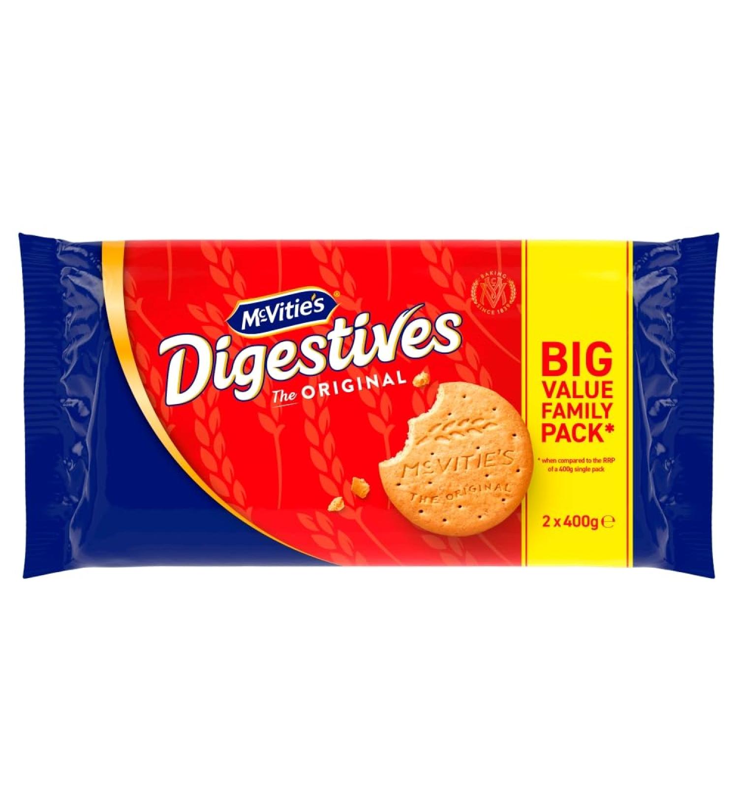 McVitie's Original Digestive Biscuit Twin Pack (2 x 360g) - Buy Online on SooperMarket.com