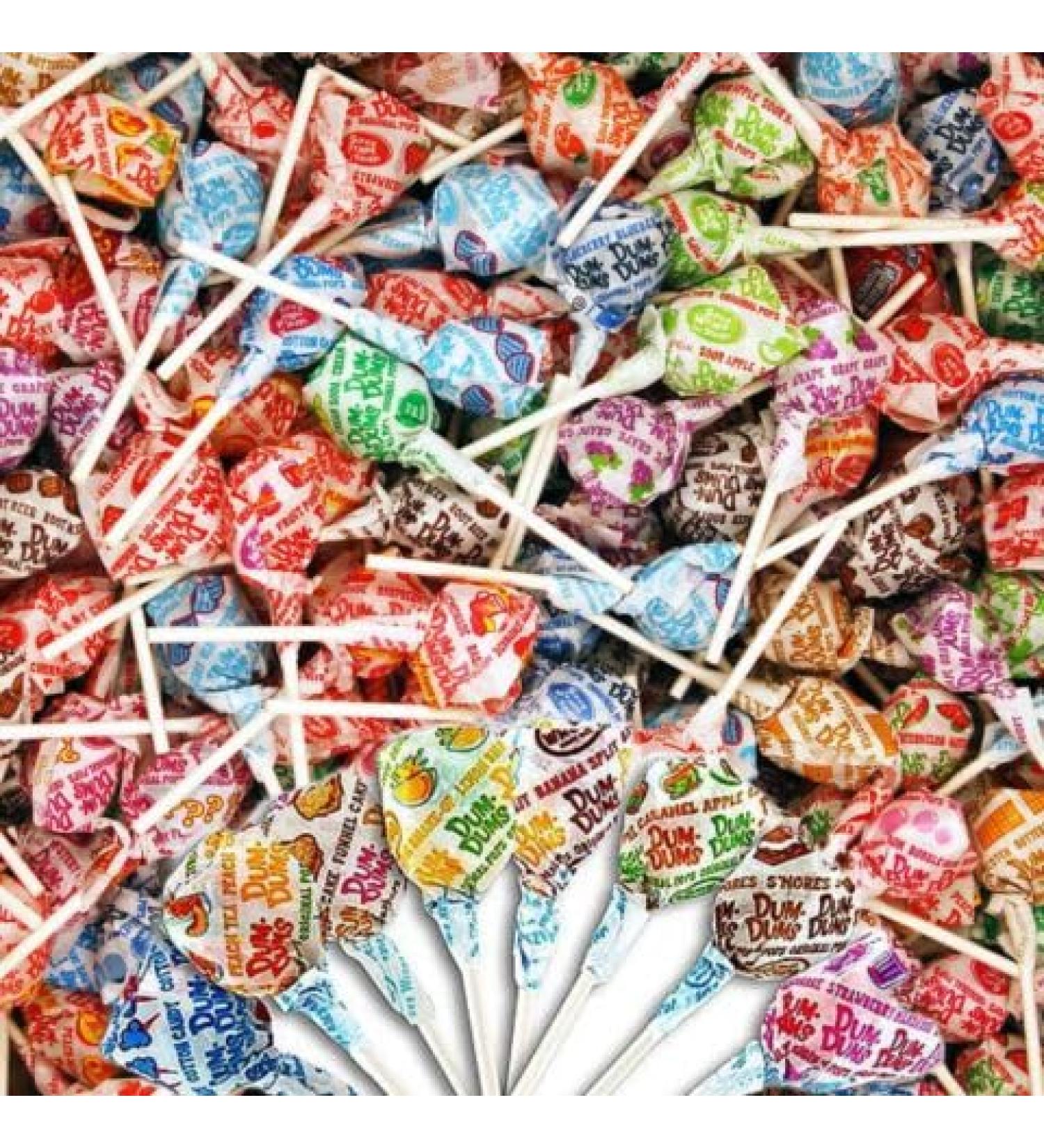 GroceriesRUS Spangler Dum Dum Pops - Assorted Flavors - Bulk various Sizes (500g) - Buy Online on SooperMarket.com