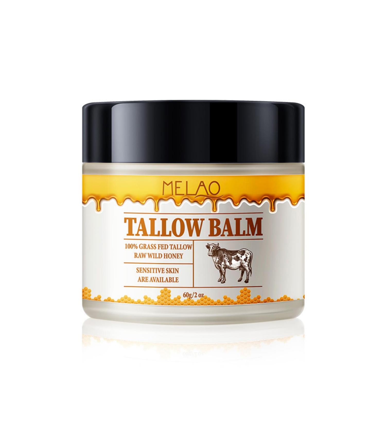 Tallow Balm Moisturiser Tallow Honey Balm for Face Deeply Nourishing Long-Lasting Moisturising Improve Dry Rough Skin Total Body Care Moisturiser 60g - Buy Online on SooperMarket.com