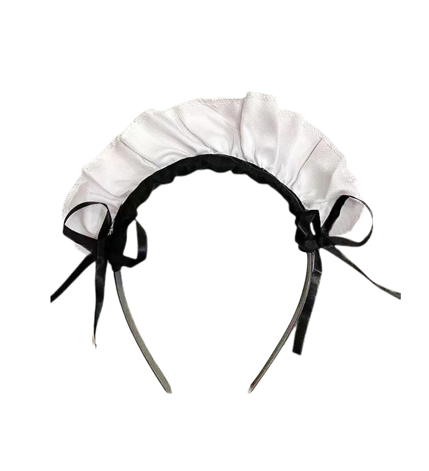 Bohue Maid Headband Maid Anime Cosplay Headwear Women's French Maid Headband Retro Lolita Hair Hoop Maid Hair Accessories for Halloween Cosplay - Buy Online on SooperMarket.com