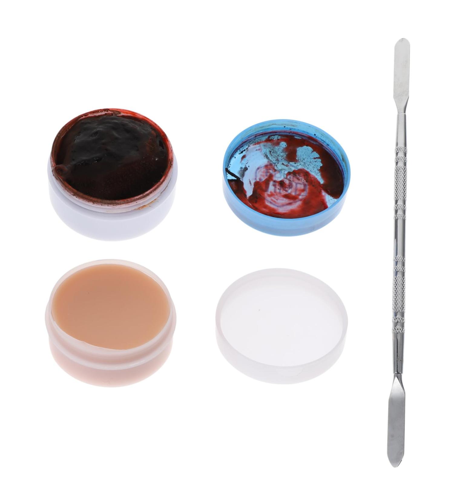 Buy Housoutil Halloween Scar Cream Makeup Set - Special Effects Spatula & Water Dipper for Realistic Modeling | International Shipping Available - Buy Online on SooperMarket.com