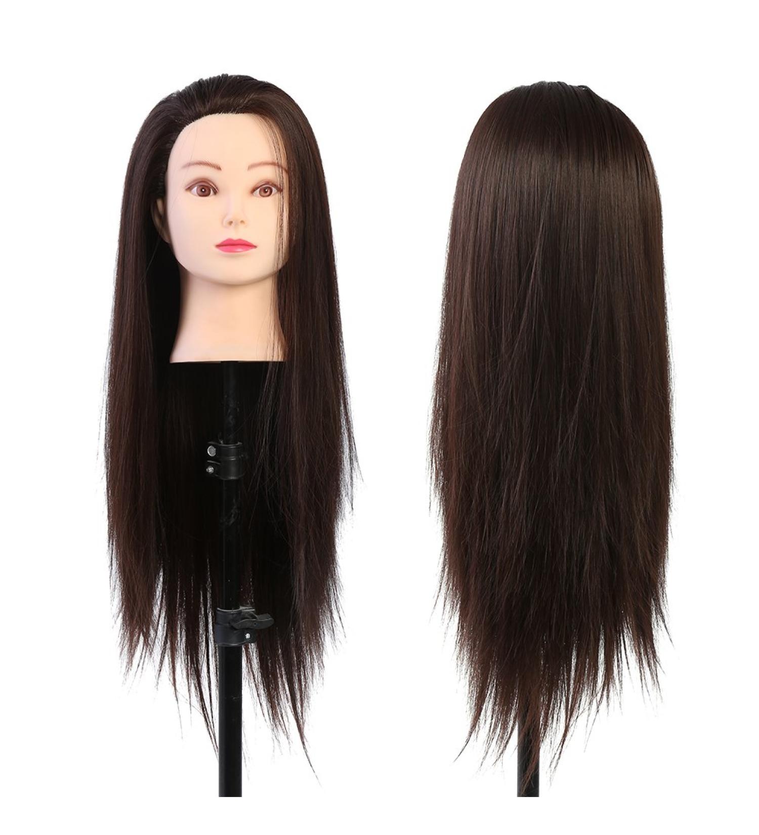 Head Studio Dolls - 60cm Hairdresser Doll for Practice | Blond Brown & Dark Fiber Boil-Proof Hair - Buy Online on SooperMarket.com