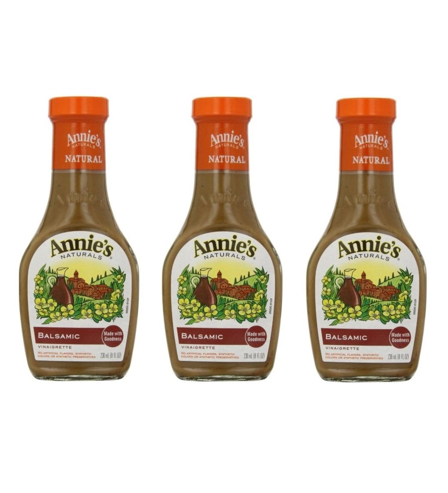 Annies Natural Dressing ,Balsamic ,8 Fl oz, (Pack of 3)