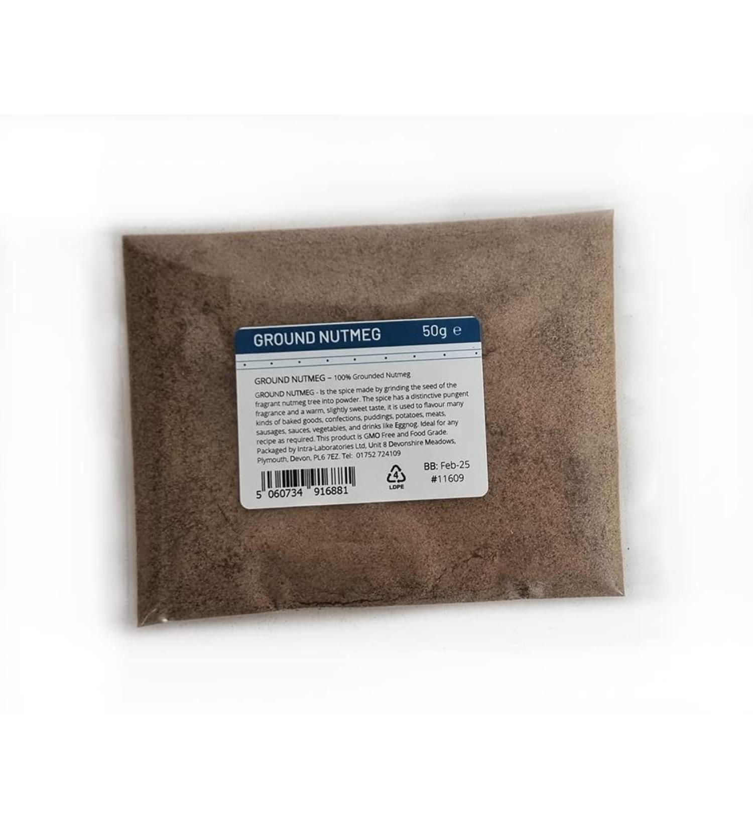 Entirely Ingredients Ground Nutmeg 50g - Selected for the Premium Quality - Premium Food Grade - Buy Online on SooperMarket.com