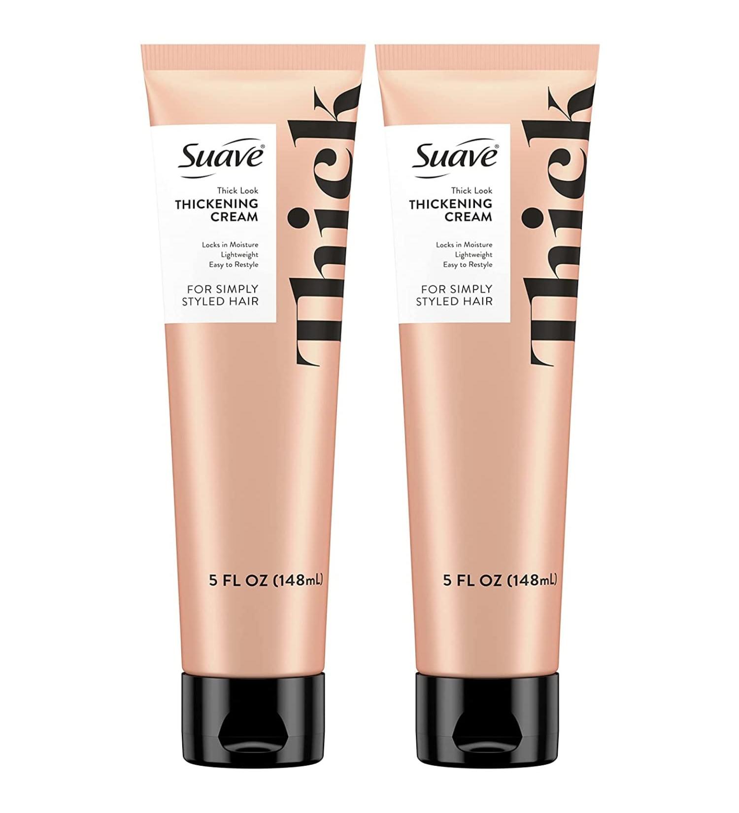 Suave Simply Styled Thickening Hair Cream - Heat Protectant for Hair Styling - 5 Oz (Pack of 2) - Buy Online on SooperMarket.com