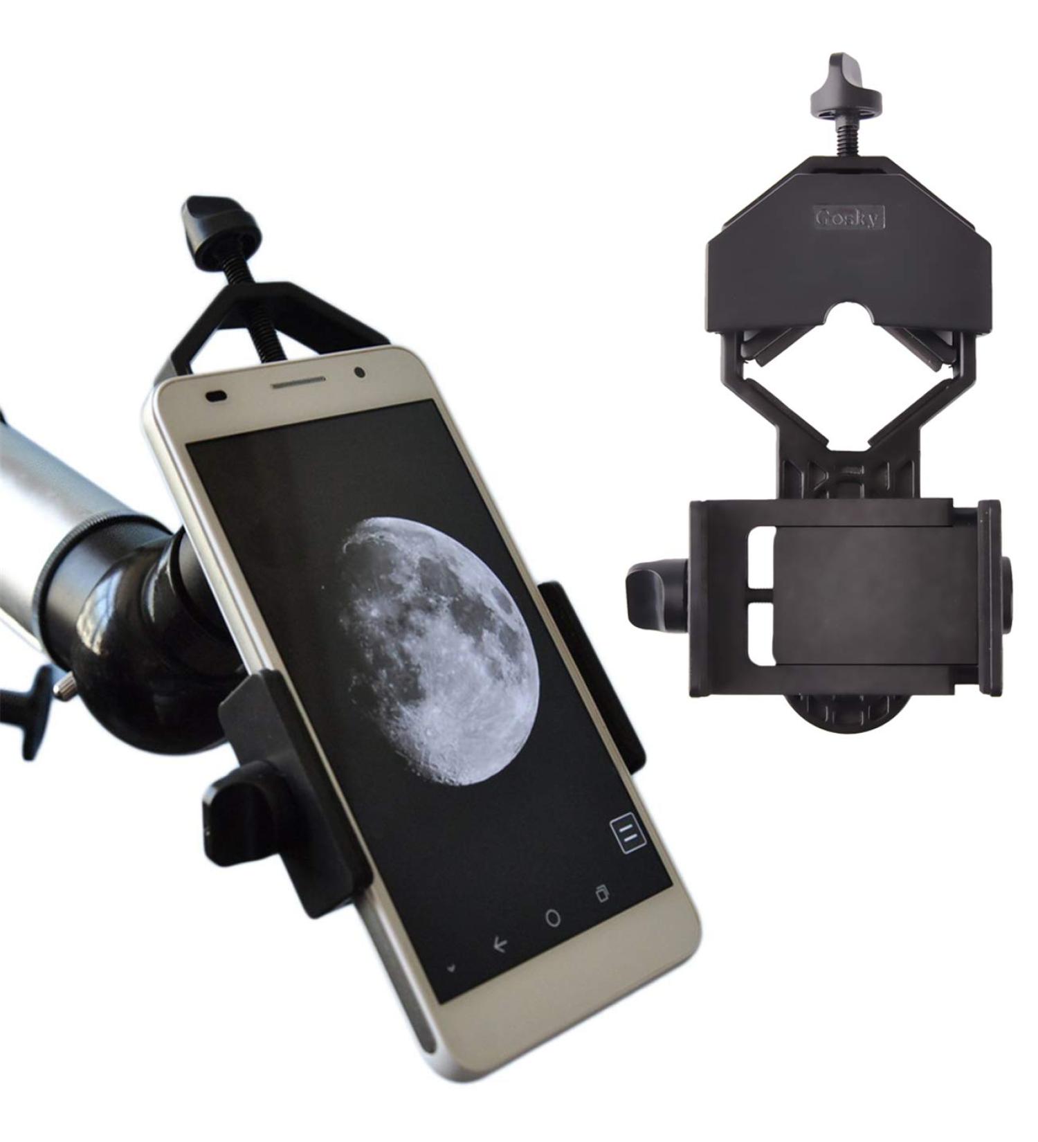 Gosky Smartphone Adapter Mount - Compatible with Binoculars, Monoculars, Spotting Scopes, Telescope, Microscopes - Fits Most Smartphones - Record Nature and The World - Buy Online on SooperMarket.com
