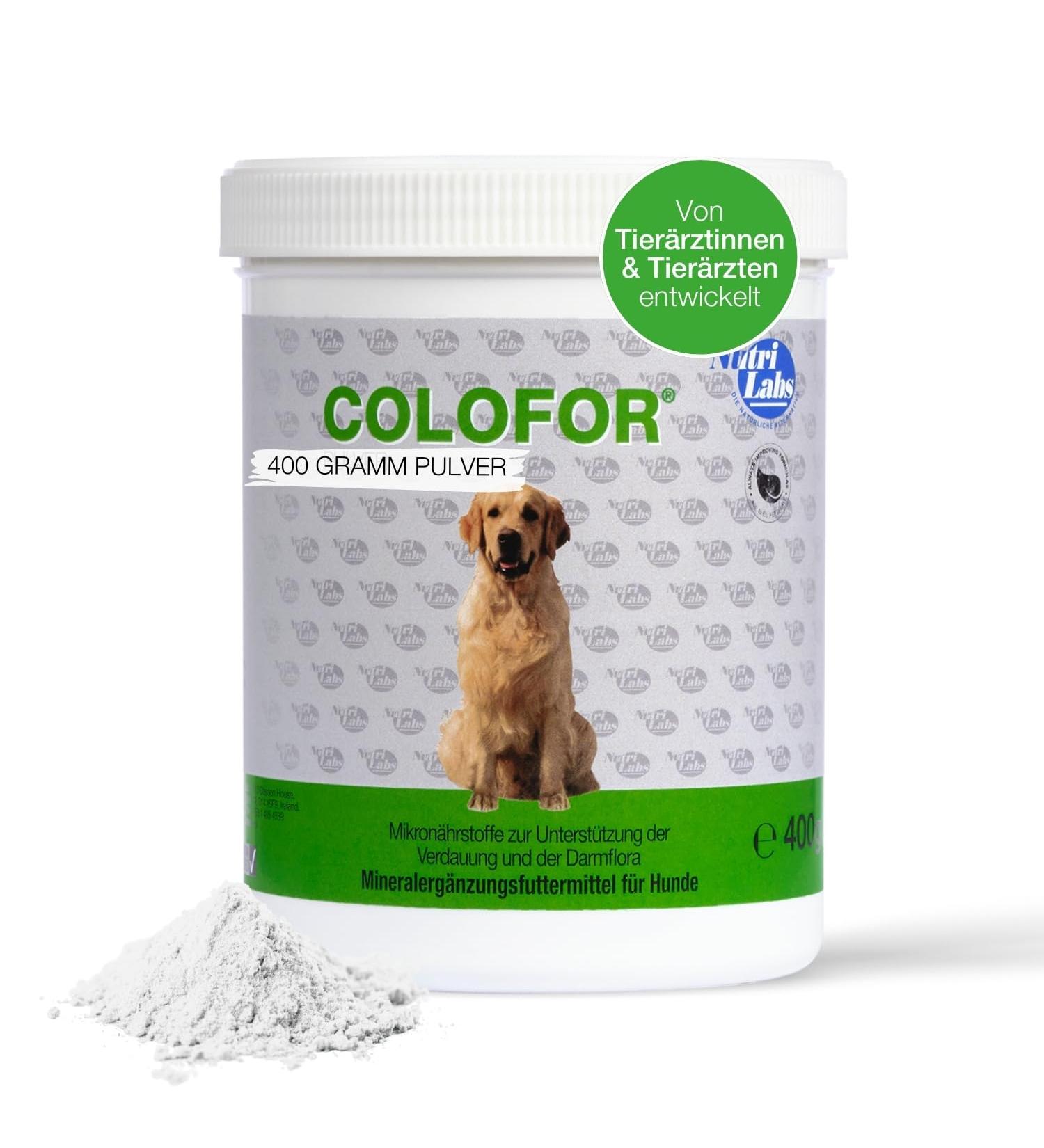 Nutrilabs Colofor Powder for Dogs 400g - Nutritional Supplement for Dog Diarrhea with Bentonite L-Glutamine & Prebiotics - Former Estifor Powder - Buy Online on SooperMarket.com
