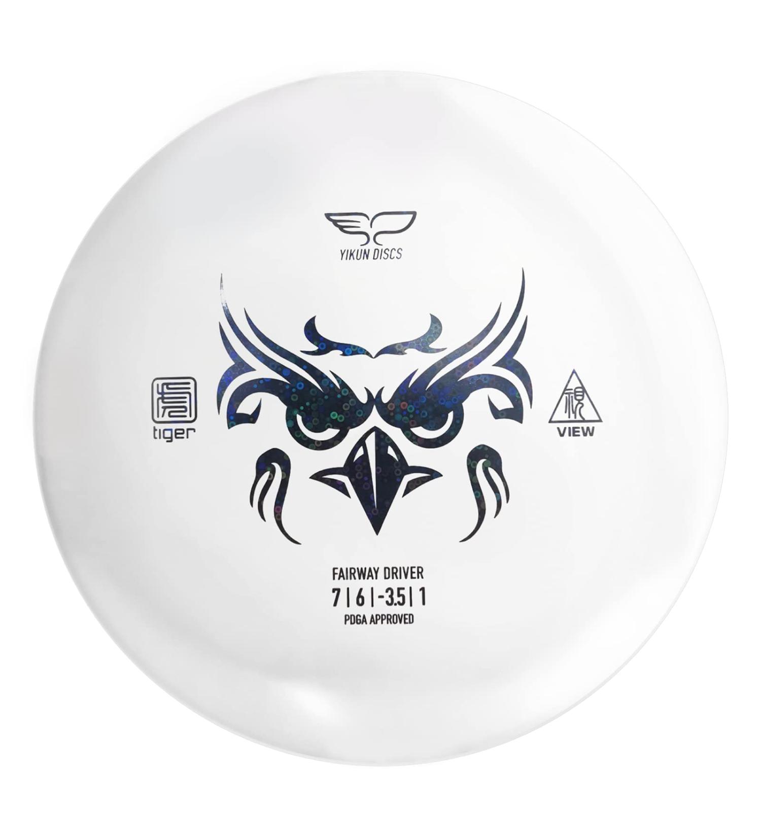 Yikun Professional Disc Golf Fairway/Distance Driver 165-170g - Ideal for Outdoor Games and Competition | White/Black Shade Variations - Buy Online on SooperMarket.com