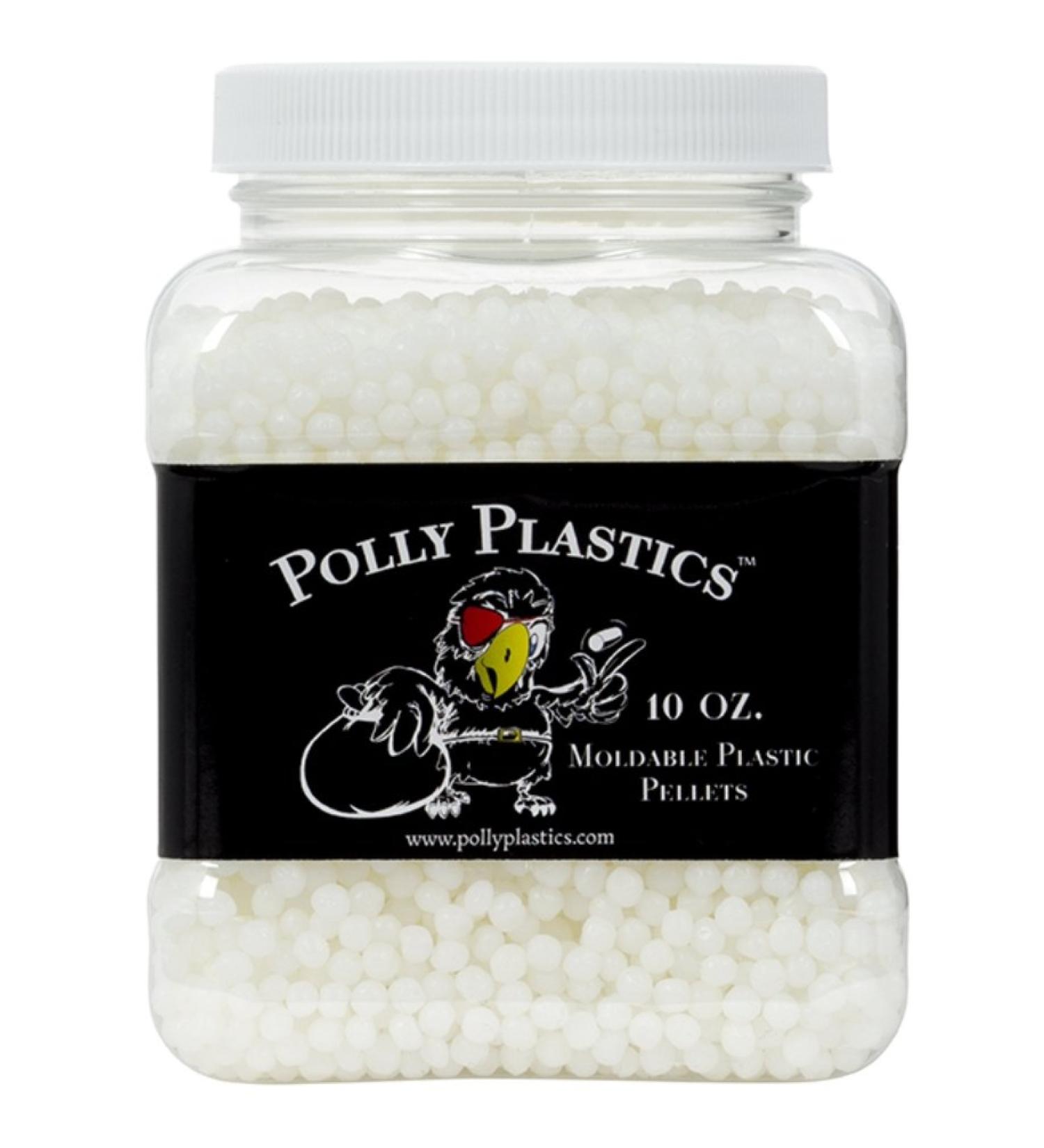 Polly Plastics Moldable Plastic Pellets 10 oz EZ Grip Jar with Idea Booklet - Buy Online on SooperMarket.com