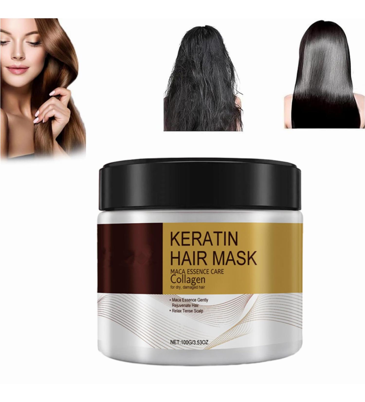 Collagen Hair Treatment Collagen Hair Mask Conditioning Argan Oil Collagen Hair Mask Essence Nourishing Magical Treatment Deep Repair Conditioner Hair Masks Conditioning Argan Oil Hair Mask 100g - Buy Online on SooperMarket.com