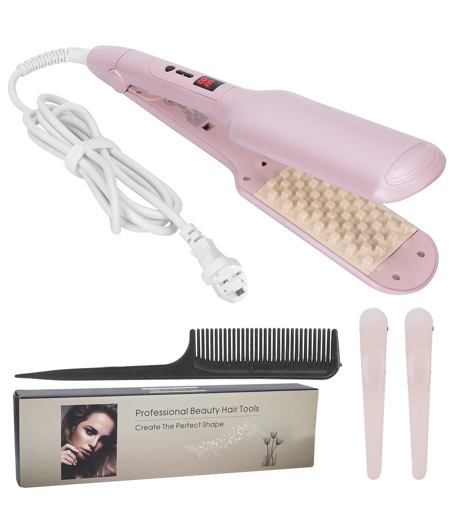 LCD Volumizing Curling Hair Iron with Wide Plates for Fluffy Hair Curler - UK - Buy Online on SooperMarket.com