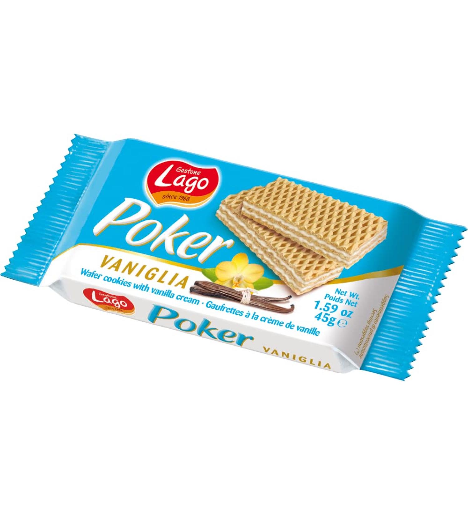 LAGO Poker Wafers - Vanilla 45g - 20 Pack