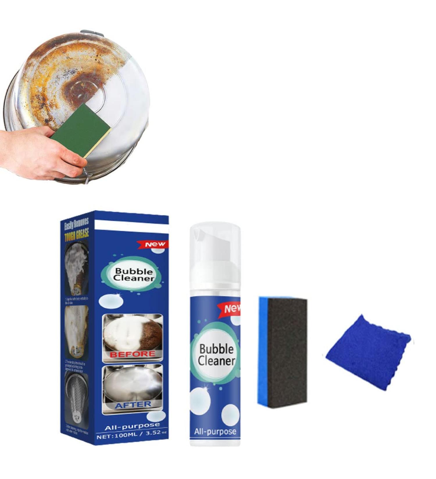 Mof Chef Cleaner Powder MOF CHEF Protective Kitchen Cleaner Powder Foaming Heavy Oil Stain Cleaner All Purpose Bubble Cleaner Kitchen Deep Cleaning Spray for Stubborn Grease & Grime (100ml) - Buy Online on SooperMarket.com