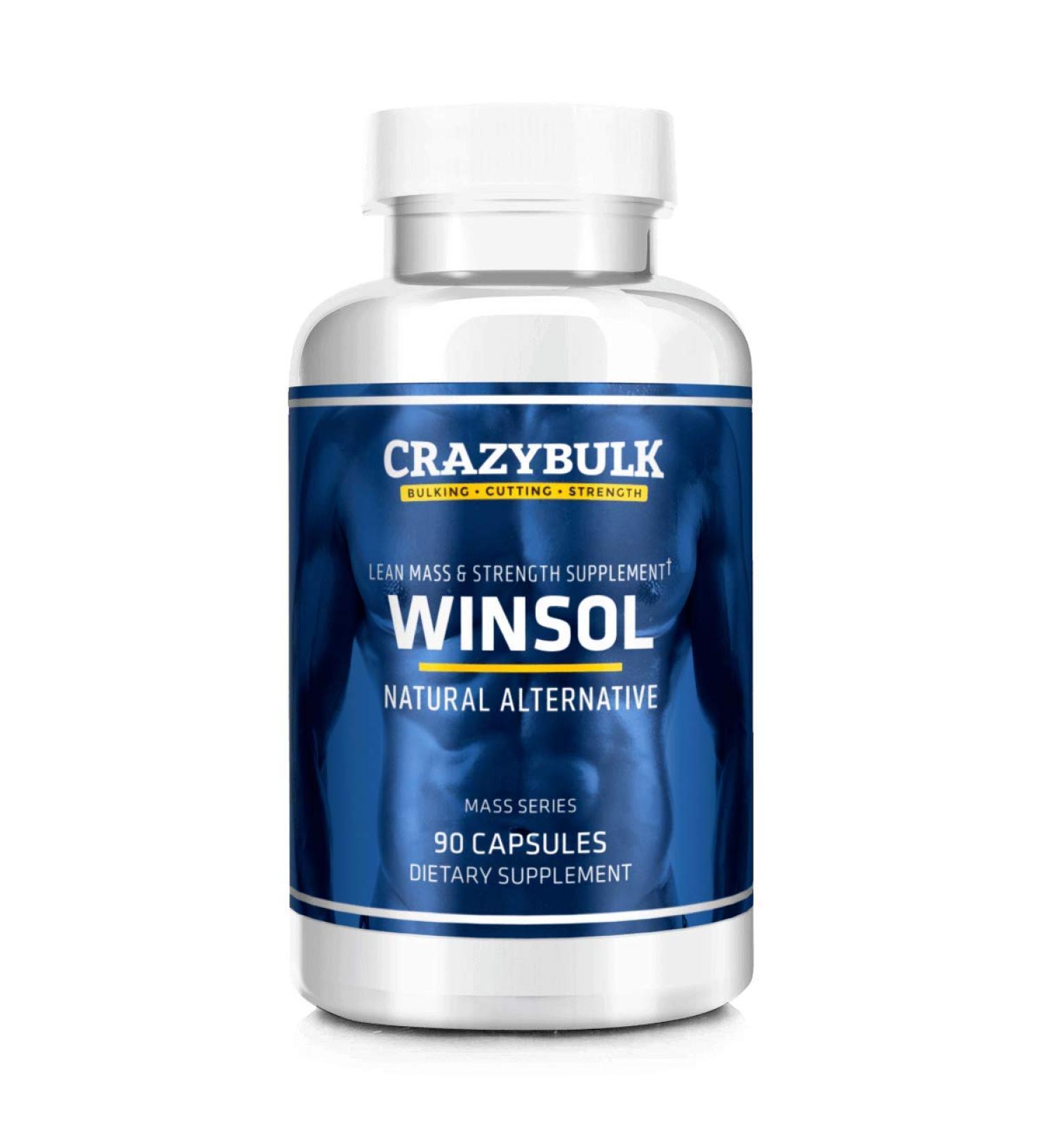 Winsol Natural Bodybuilding Supplement for Cutting Strength Lean Muscle Retention Performance & Power (90 Capsules)