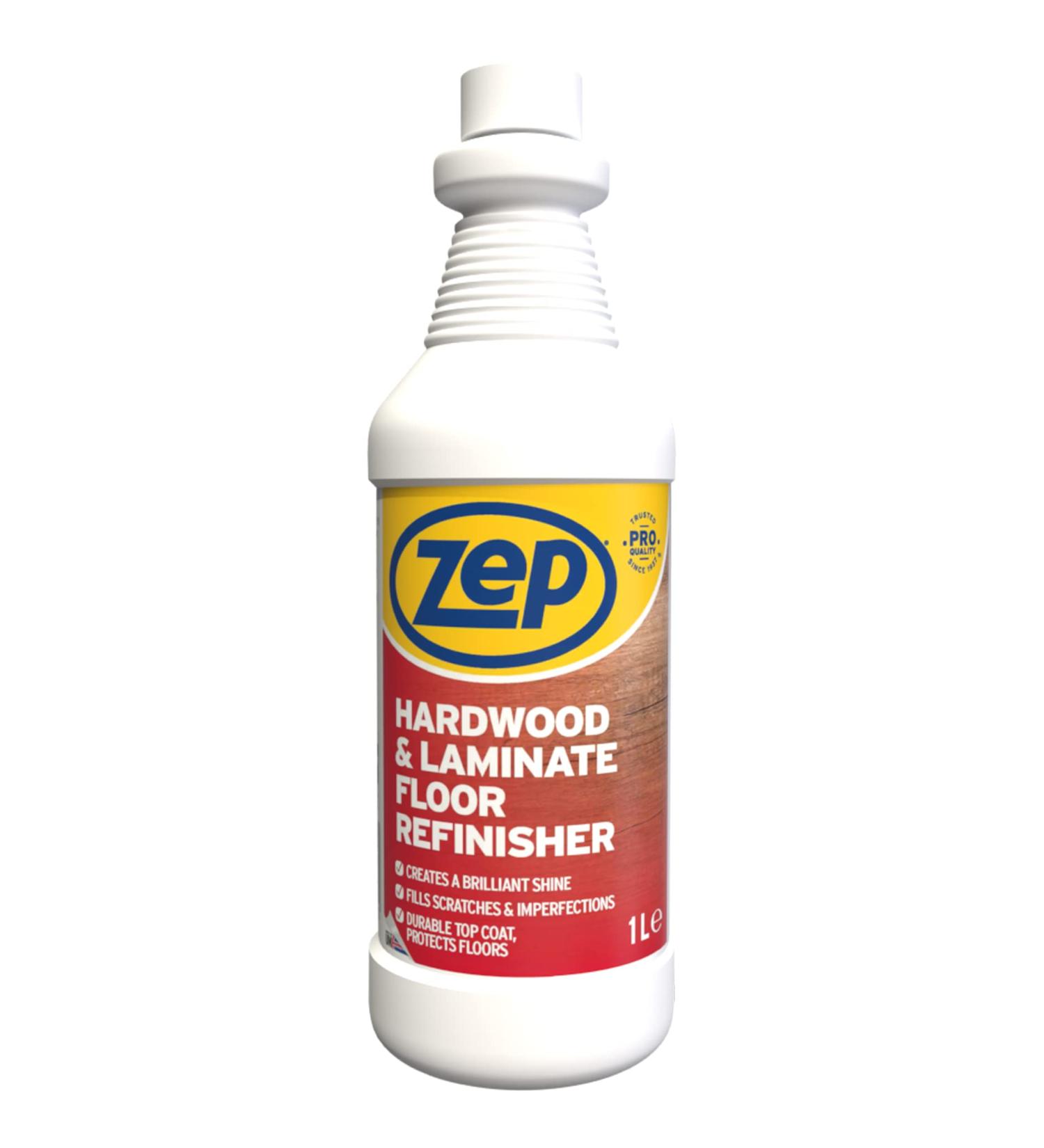 Zep Hardwood & Laminate Floor Refinisher - 1L laminate floor polish wood floor polish wood oil floor polisher floor cleaner floor buffer wood polish - Buy Online on SooperMarket.com