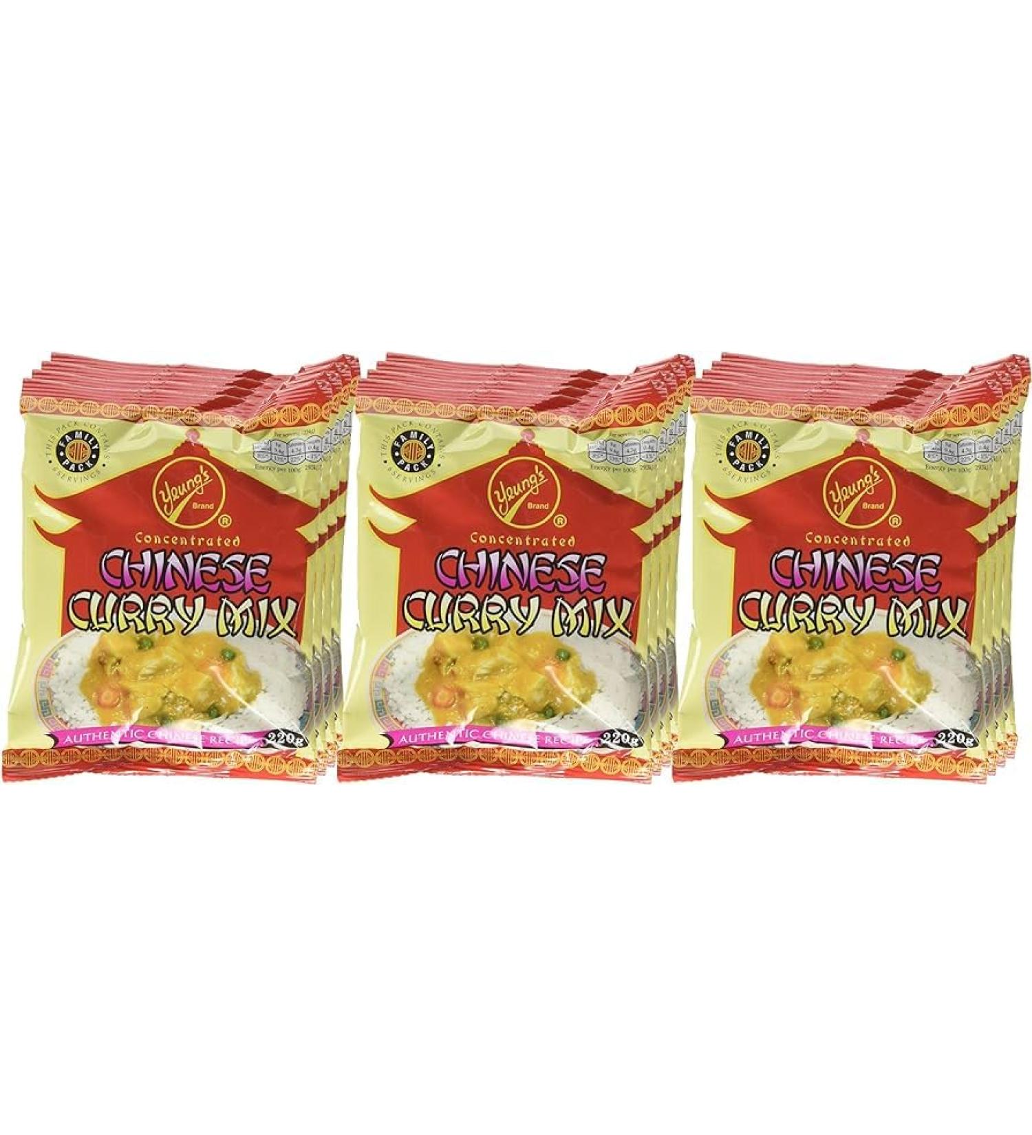 Yeungs Curry Sauce - 220g x 12 Packs | Authentic Chinese Curry Flavor Quick and Convenient | Vegan - Buy Online on SooperMarket.com