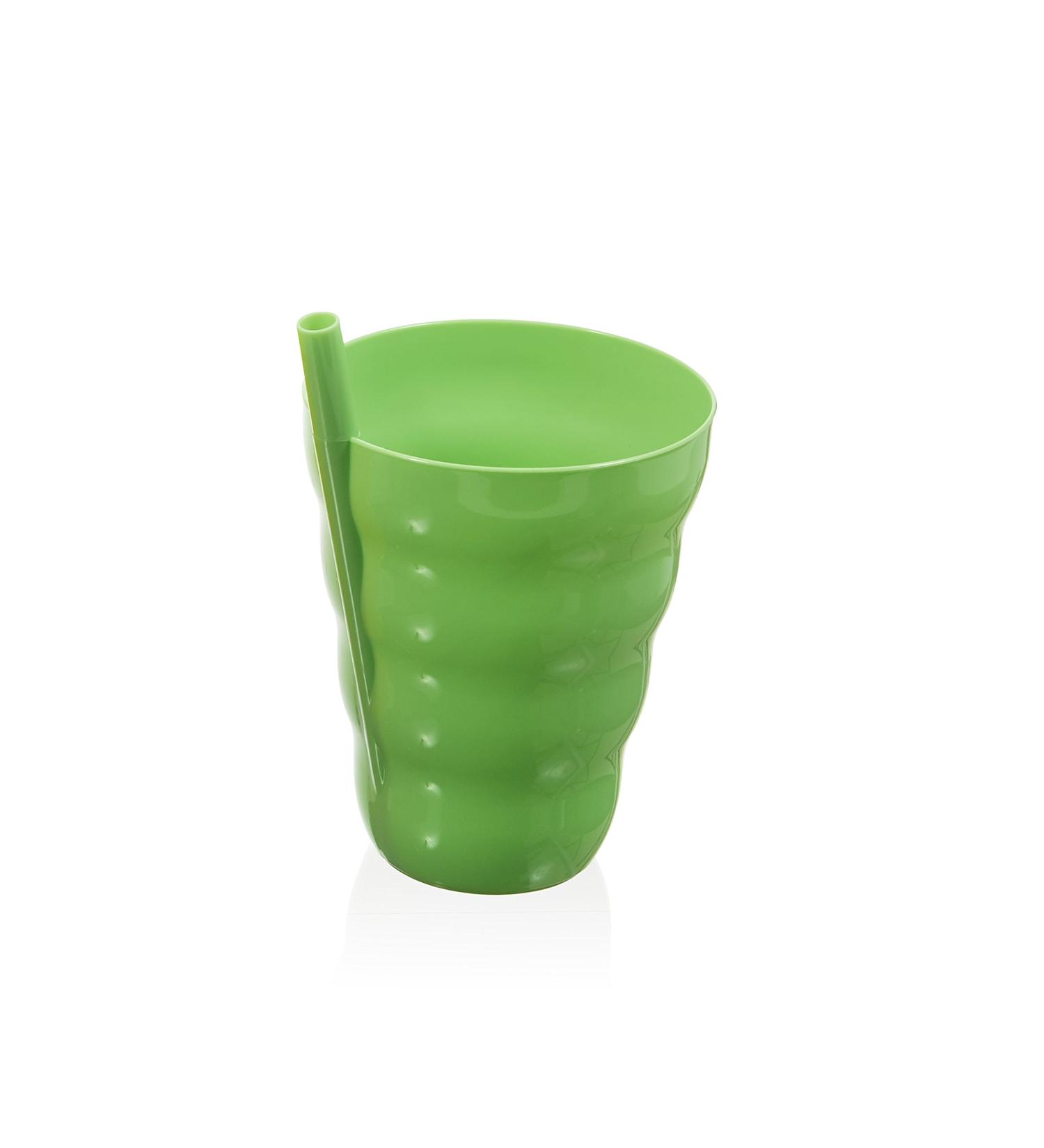 Sip-A-Cup 10oz with Built-In Straw - Assorted Colors - 1 Qty - Buy Online on SooperMarket.com