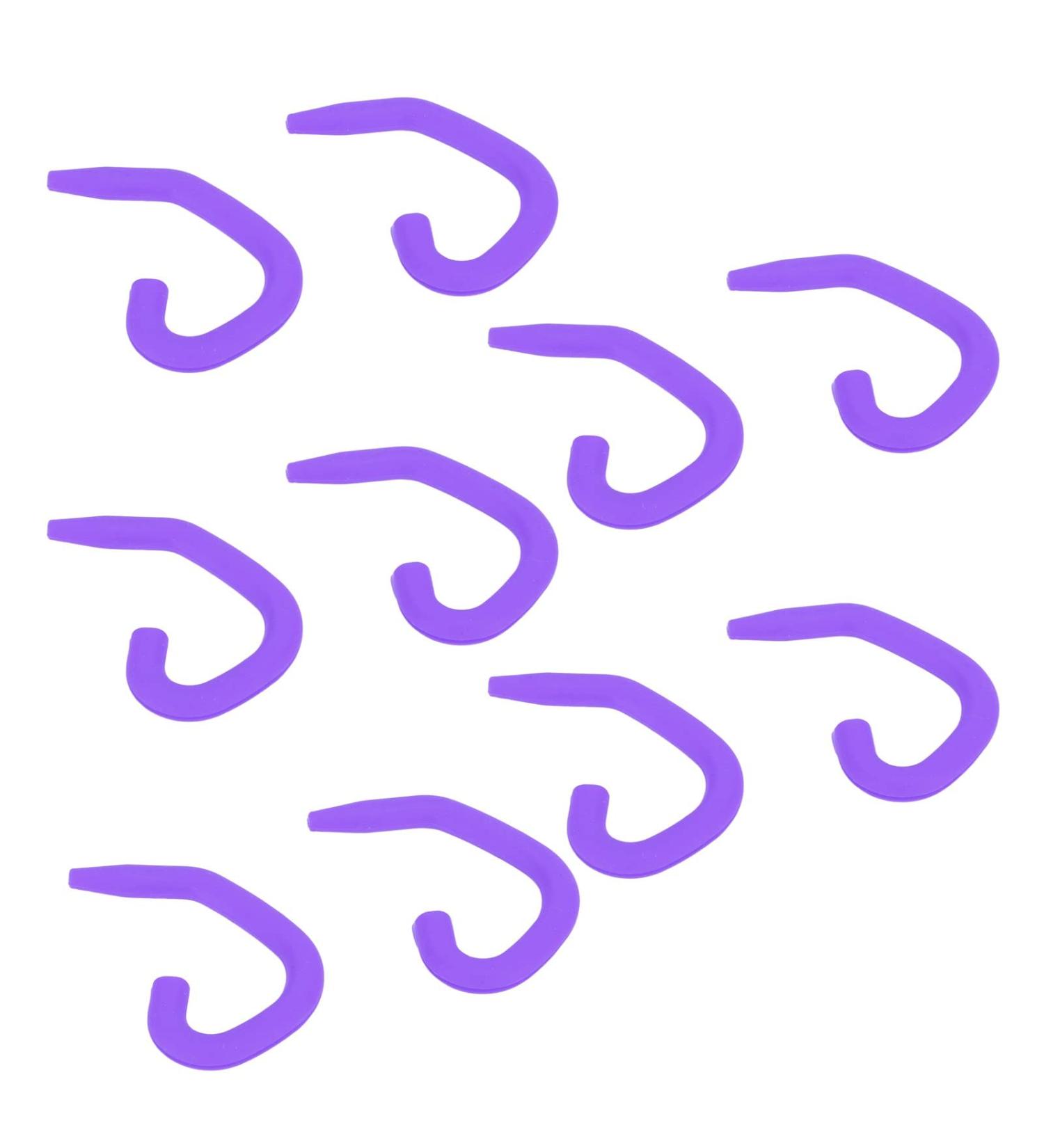 5 Pairs of Soft Silicone Ear Hooks for Masks | Comfortable Ear Protection & Cover Ropes | Purple Face Mask Accessories - Buy Online on SooperMarket.com