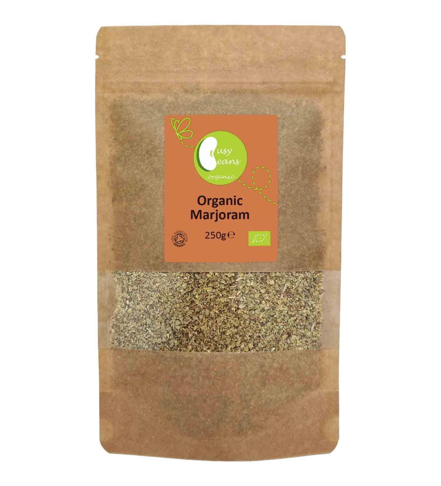 Organic Dried Marjoram - Certified Organic - by Busy Beans Organic (250g) - Buy Online on SooperMarket.com