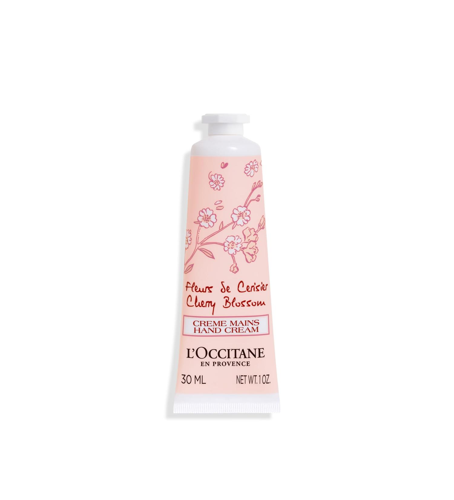 L'OCCITANE Travel Sized Cherry Blossom Hand Cream 30ml | Enriched with Shea Butter | Vegan & 98% Readily Biodegradable | Floral & Fruity Scented | Luxury & Clean Beauty Hand Care for All Skin Types