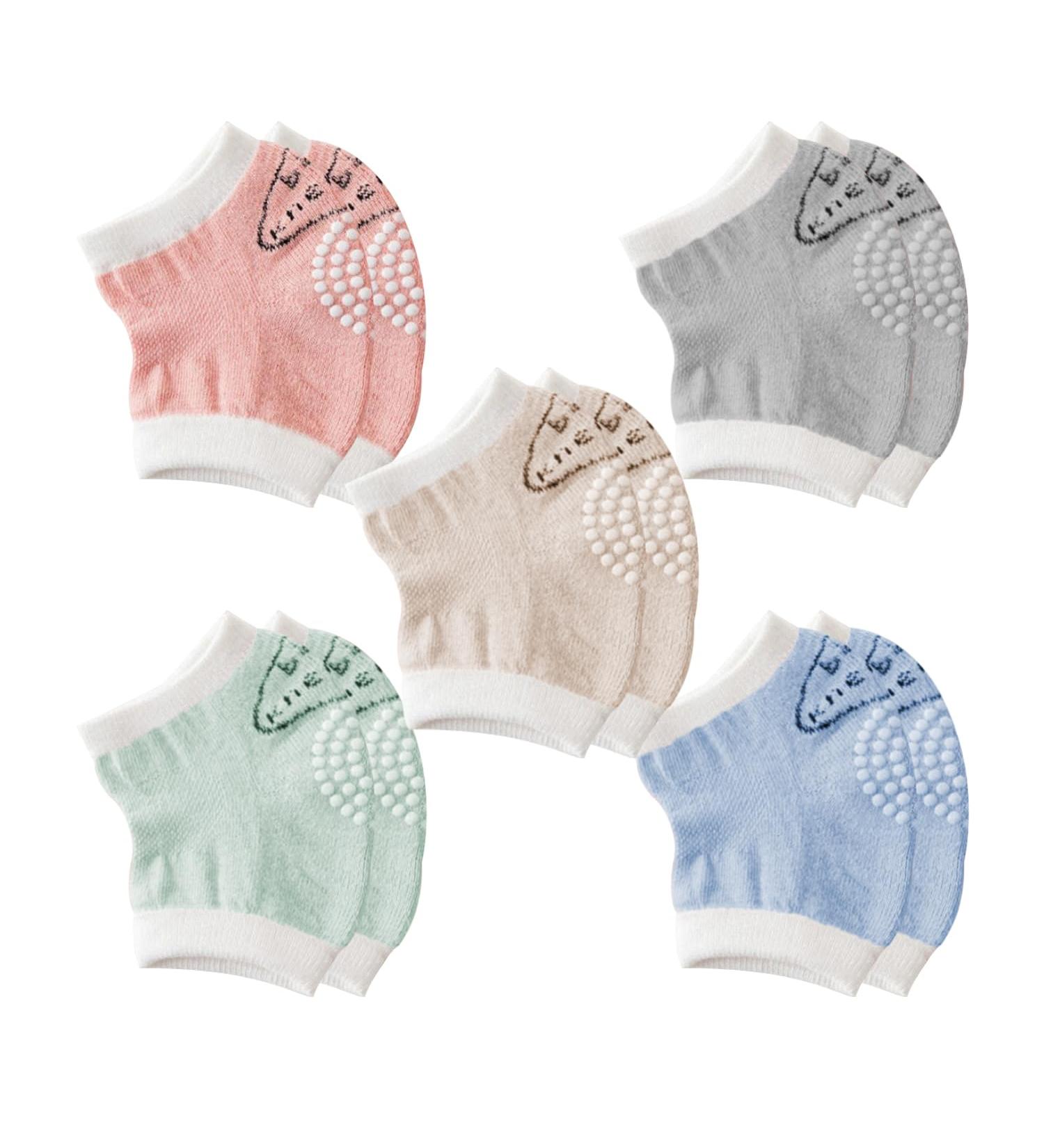 GVSAVY Soft Non-Slip Stretchy Knee Pads for Baby Crawling Safety - Pack of 5 Pairs - Buy Online on SooperMarket.com