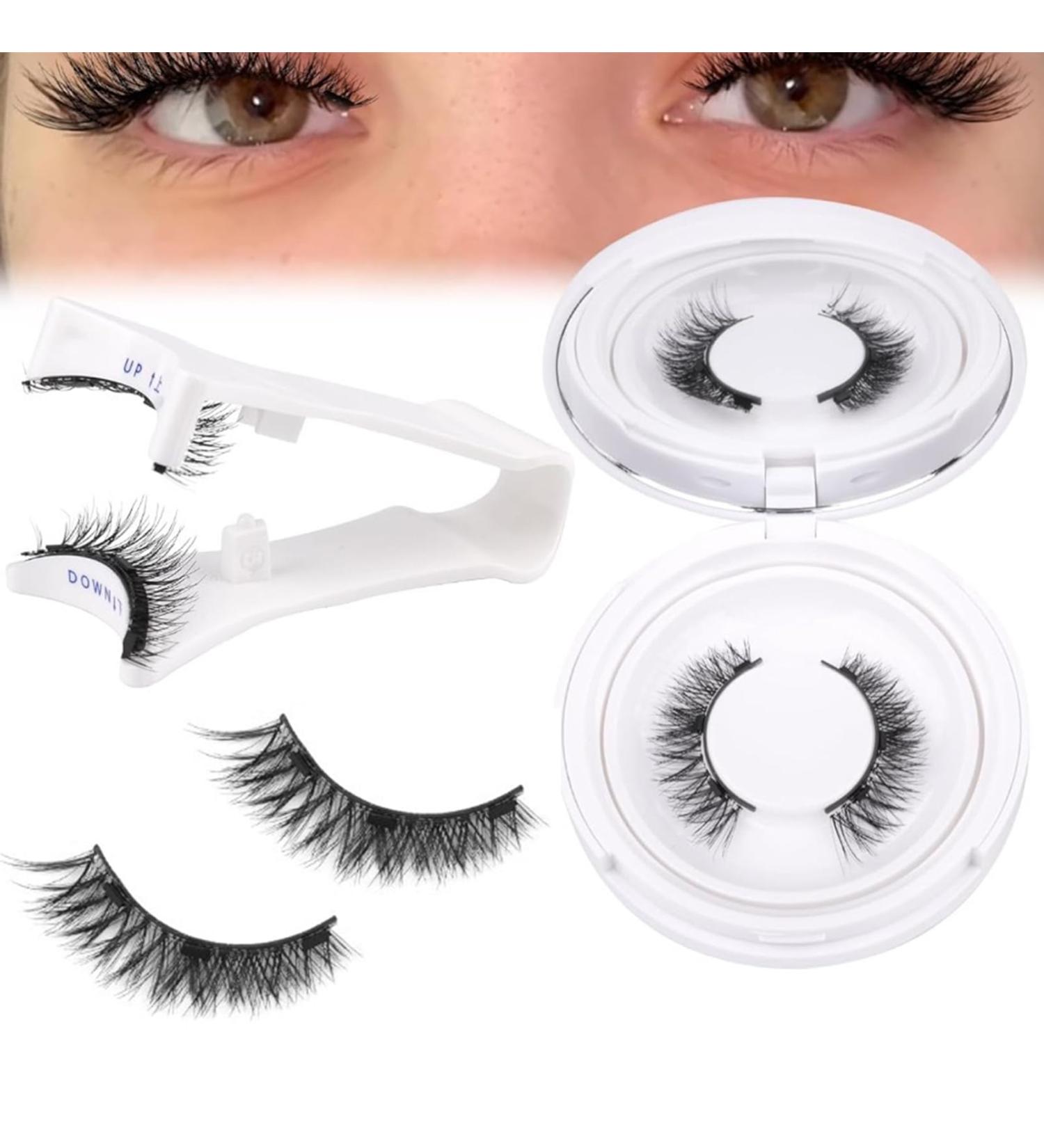 Magnetic Lashes Reusable Magnetic Lash Set Easy to Put On All Day Long Magnetic Lashes Natural Look Magnetic Lash Set With Applicator No Adhesive Required (7-3) - Buy Online on SooperMarket.com