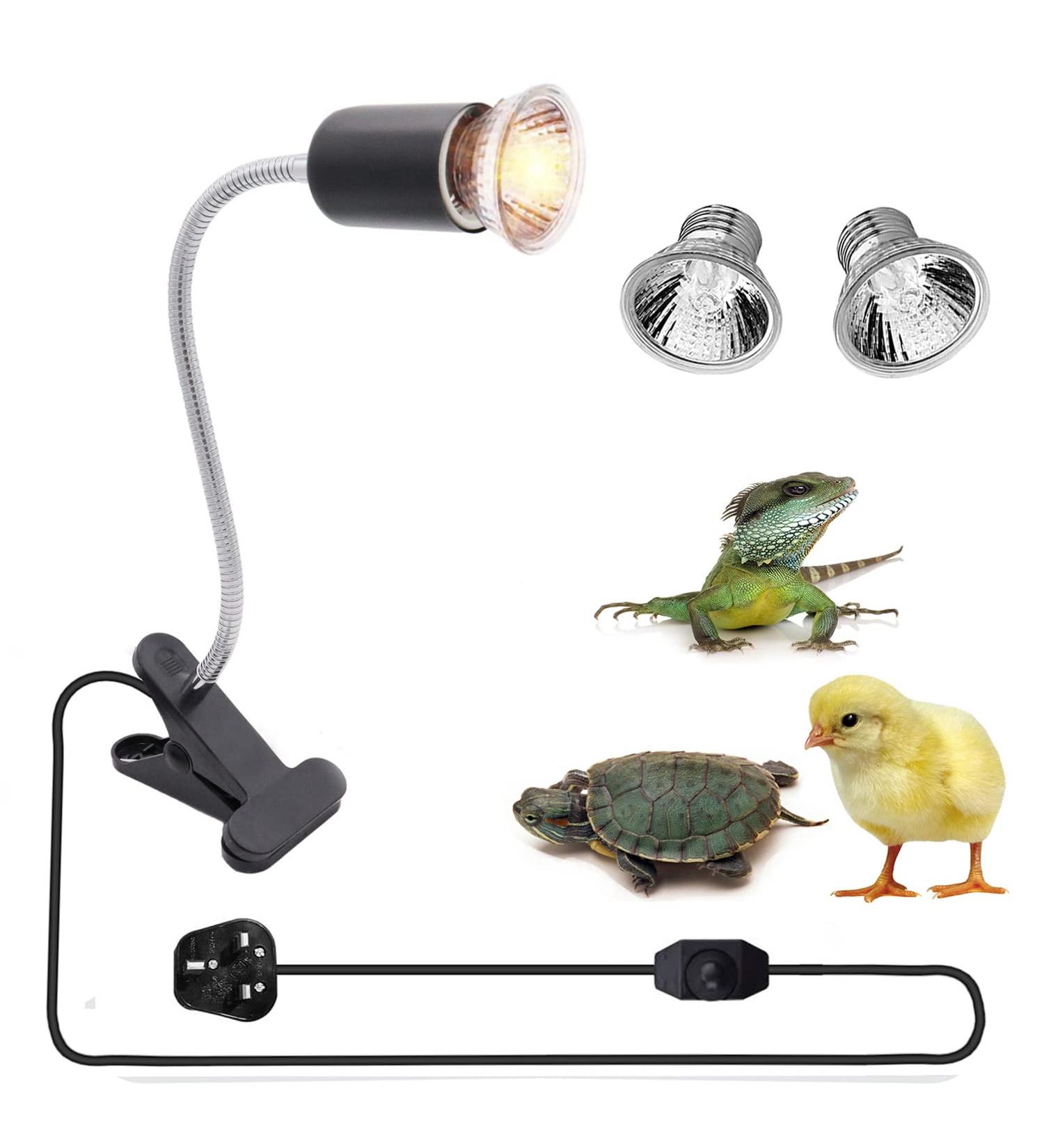 yanhe Tortoise Heat Lamp Basking Light for Aquarium Reptiles E27 UVA+UVB Heat Spotlight for Reptiles Aquarium Reptile Lizards Turtle Snakes (Black) - Buy Online on SooperMarket.com
