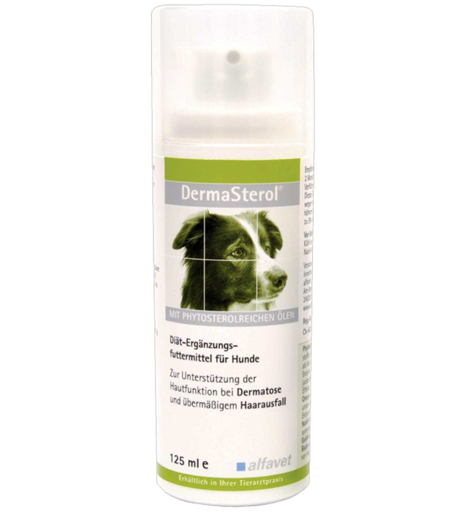 Alfavet DermaSterol forte dietary supplement for dogs and cats with dermatosis and excessive hair loss 125 ml