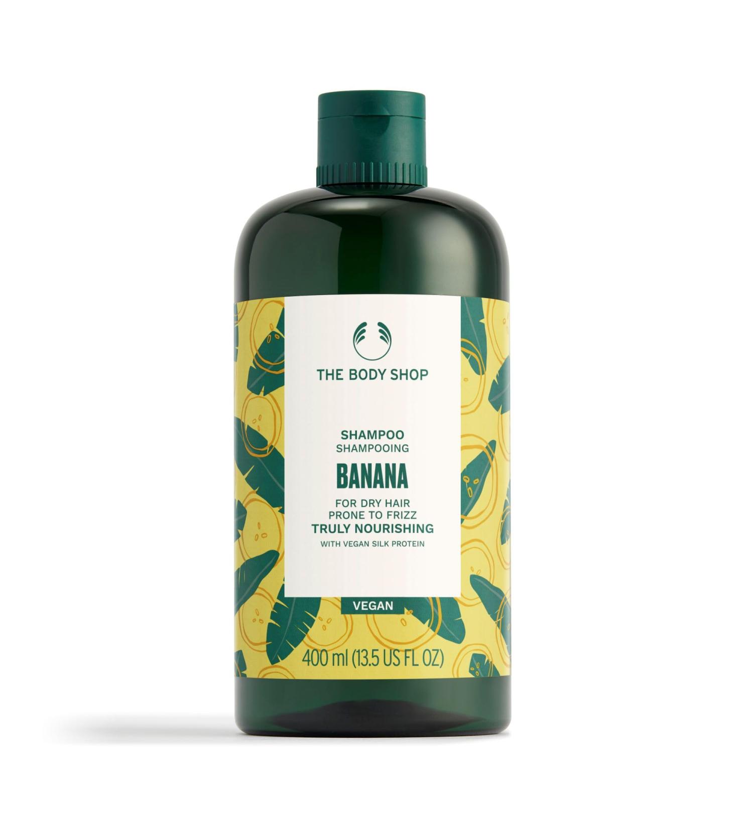 Buy The Body Shop Banana Truly Nourishing Shampoo 13.5oz - Nourishing Hair Care International Shipping Available - Buy Online on SooperMarket.com