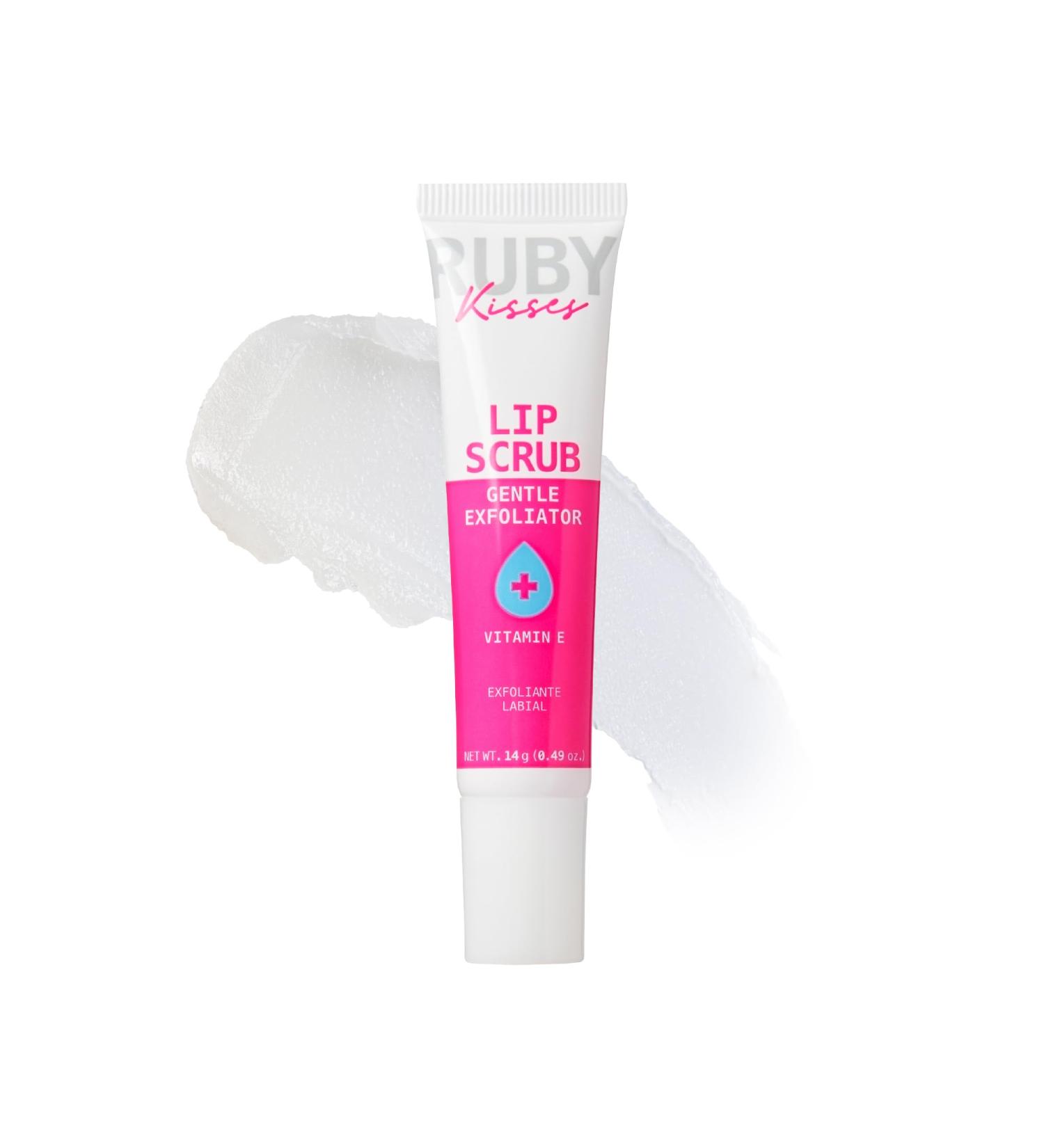 Ruby Kisses Exfoliating Lip Scrub | Gentle Hydrating Lip Care with Jojoba & Shea Butter | Soft Supple Lips Worldwide - Buy Online on SooperMarket.com