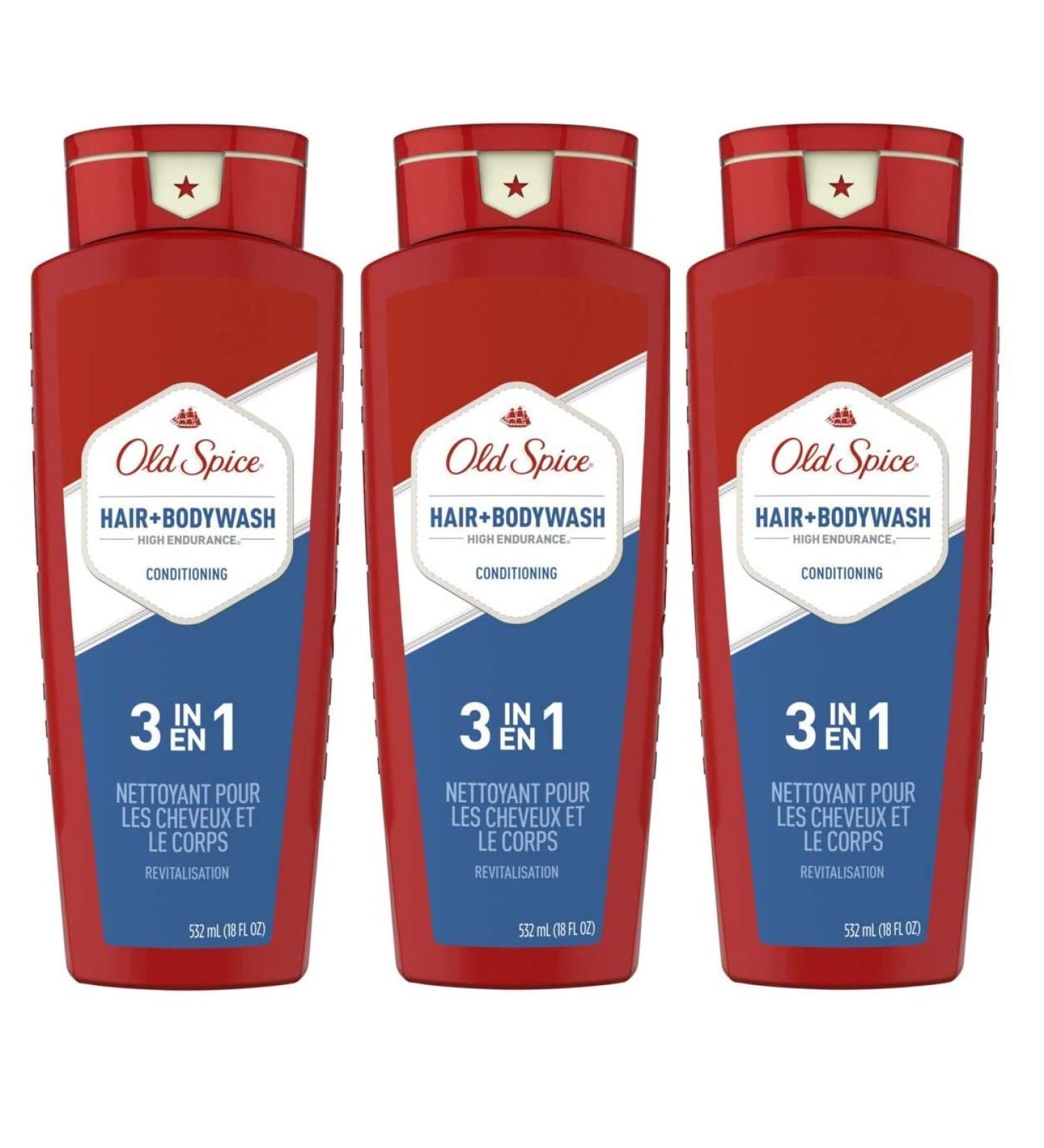 Old Spice High Endurance 3-Pack Conditioning Hair & Body Wash - 18 Fl Oz - Buy Online on SooperMarket.com