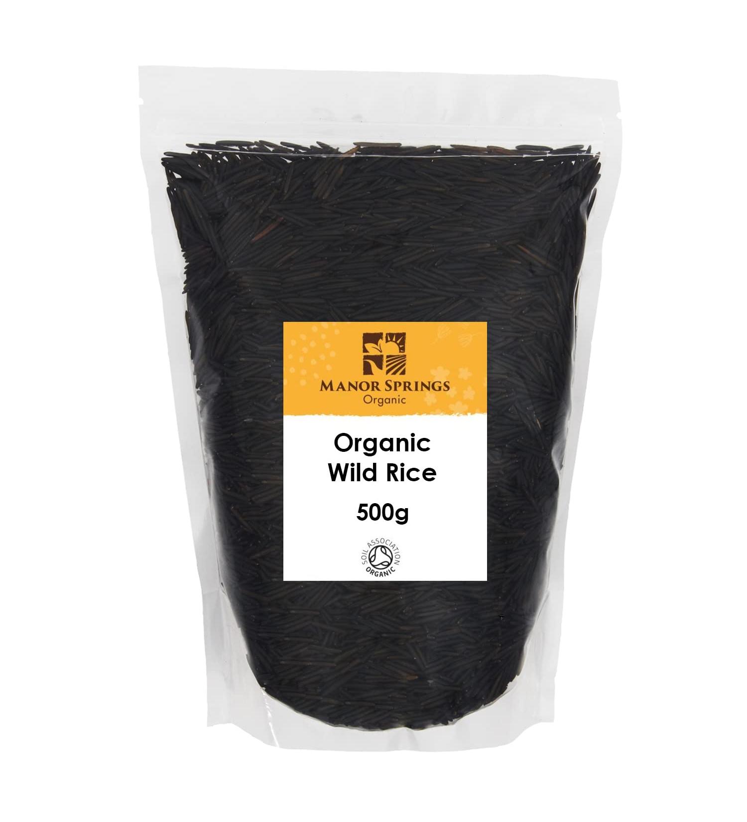 Manor Springs Organic Wild Rice 500g - Premium Quality | Shop Now - Buy Online on SooperMarket.com