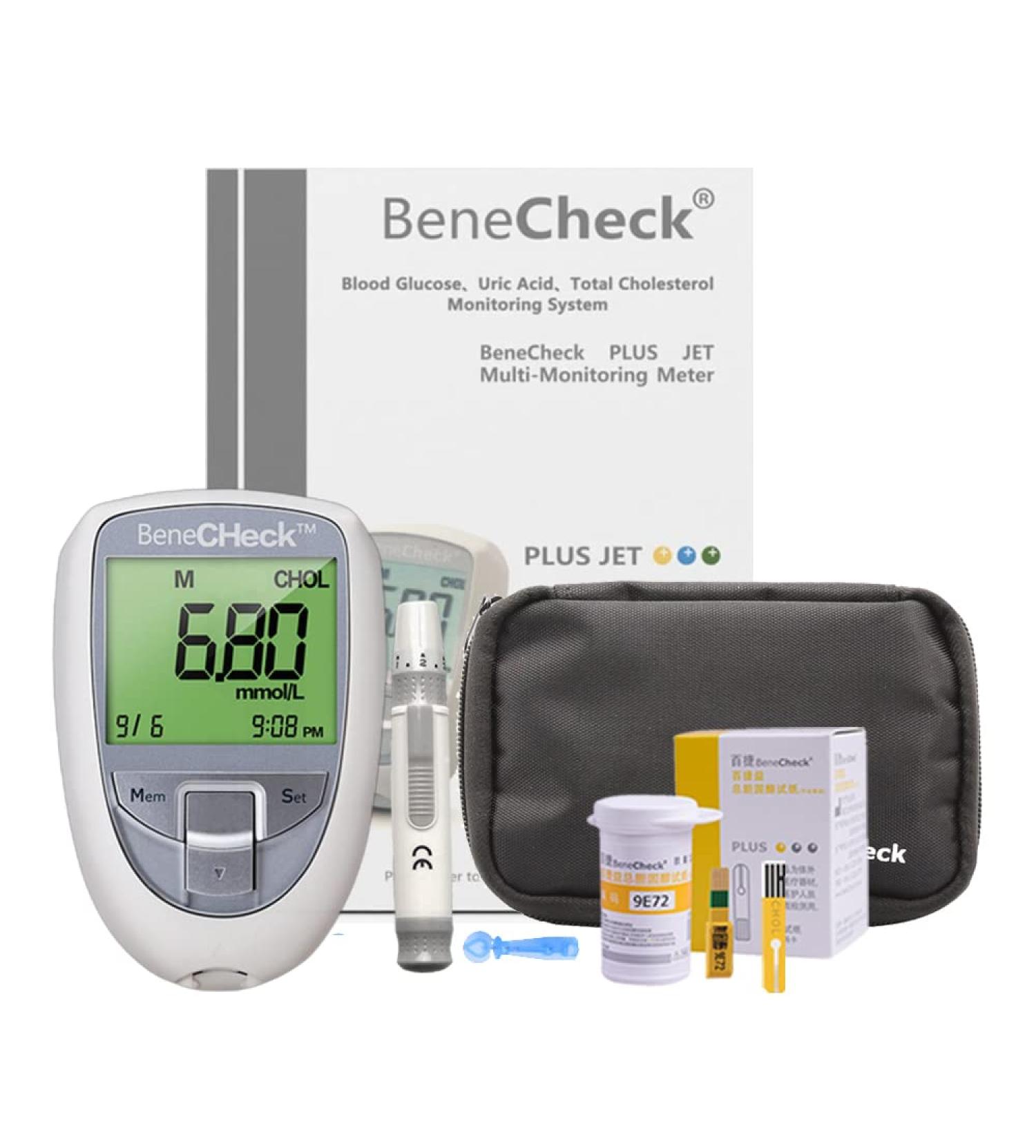 Household Cholesterol Meter Kit with 25 CHOL Test Strips - Total Cholesterol Monitor for Home Testing - Buy Online on SooperMarket.com