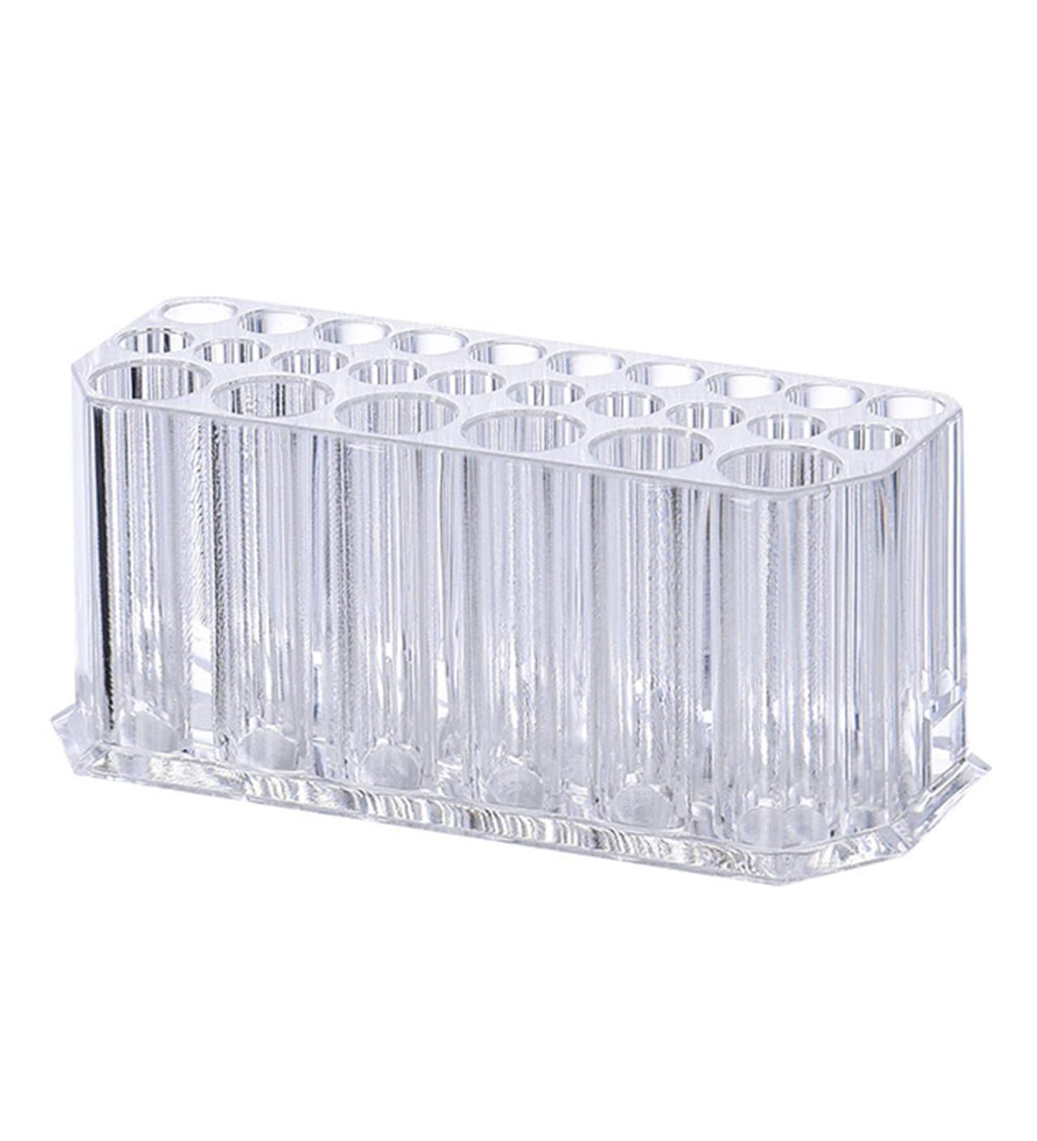 Topyond Clear Makeup Brush Holder Organizer 26 Slots Transparent Lip Liner Organizer Eyeliner Holder Organizer Eyebrow Pencil Organizer for Vanity Bathroom - Buy Online on SooperMarket.com
