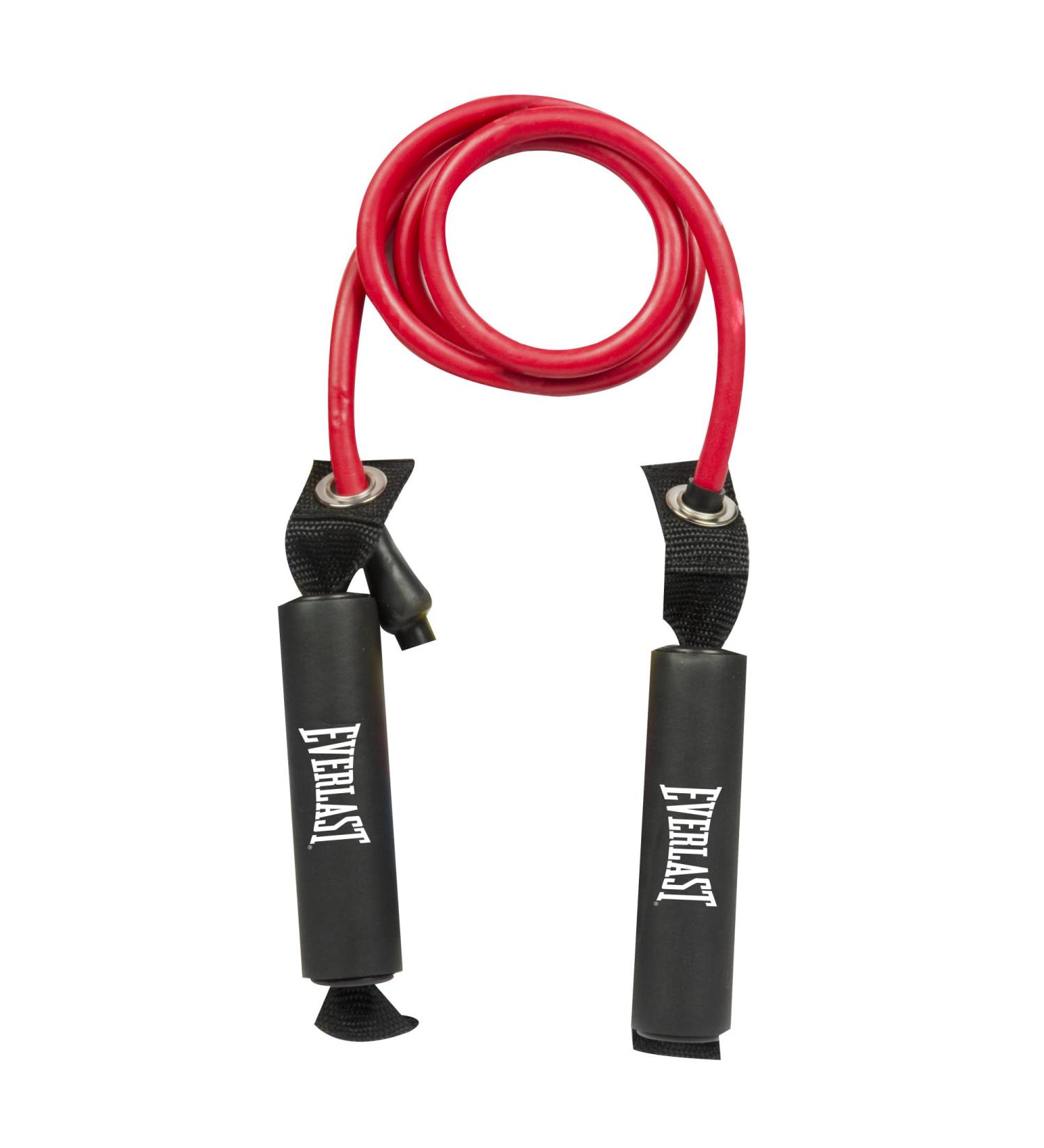 Everlast Medium Resistance Band - Durable Latex Tube with Padded Handles Ideal for Pilates Home Gym Fitness Weight Loss Full-Body Workouts Great Exercise Equipment for Home & Recovery - Buy Online on SooperMarket.com