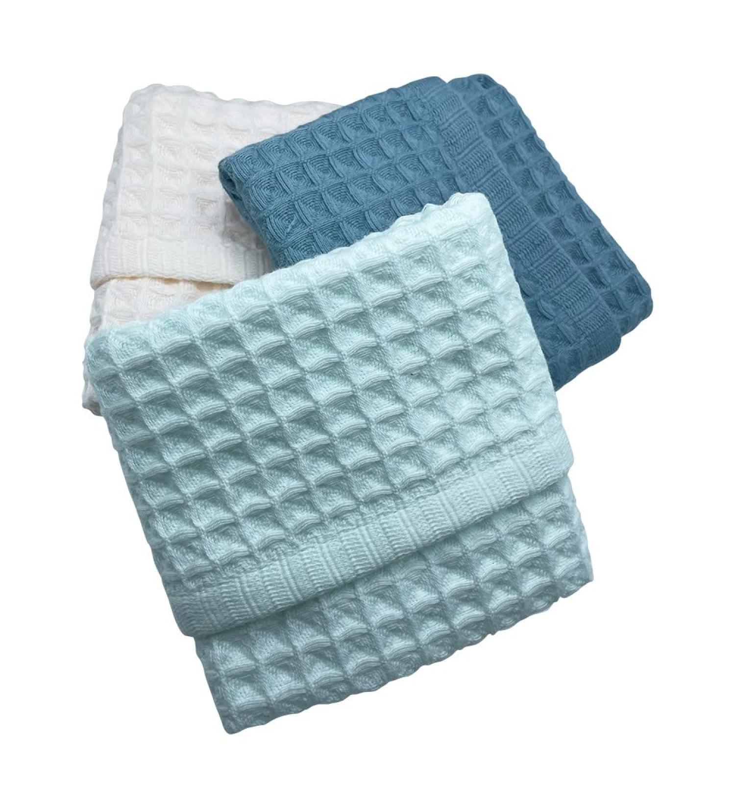 Luxurious Waffle Washcloths - Premium Quality, Fast Drying & High Absorbency - Buy Online on SooperMarket.com