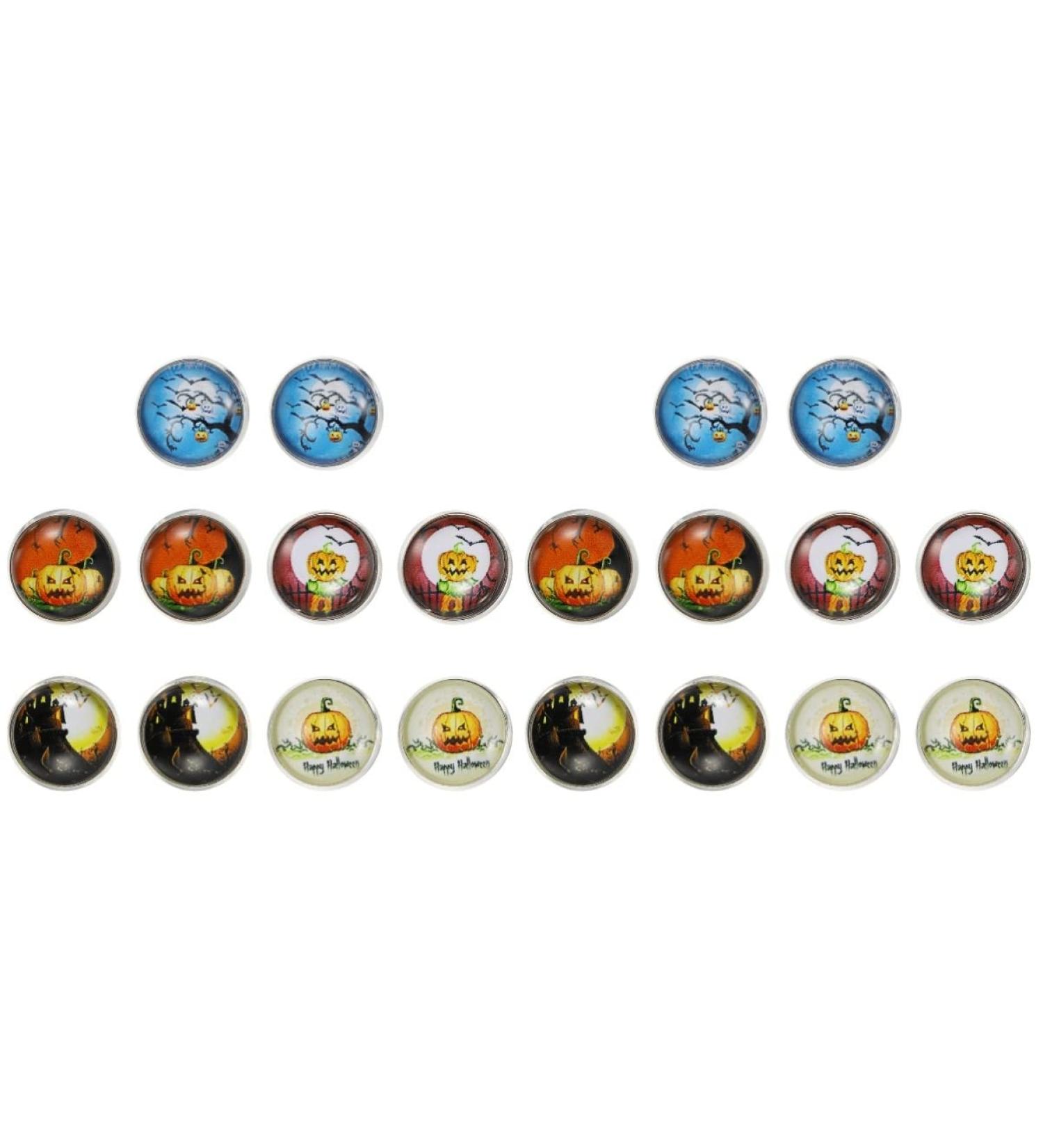 EXCEART 10 Pairs Halloween Earrings Mens Earring Pierced Earrings for Women Earrings Studs for Grils Mix Man - Buy Online on SooperMarket.com