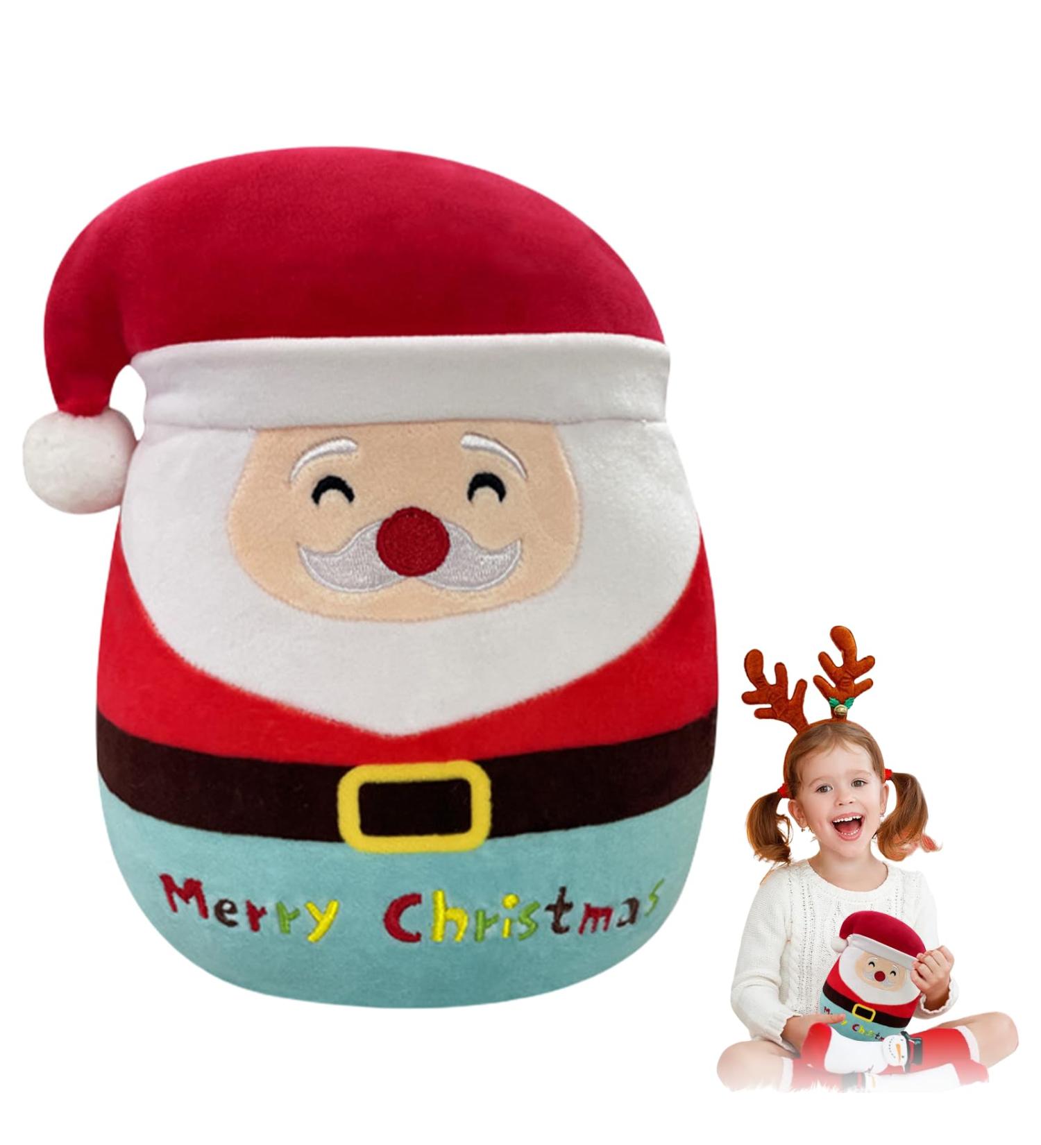 Santa Claus Stuffed Animal Plush Pillow - Soft Hugging Toy for Kids - Christmas & Birthday Gift - Buy Online on SooperMarket.com