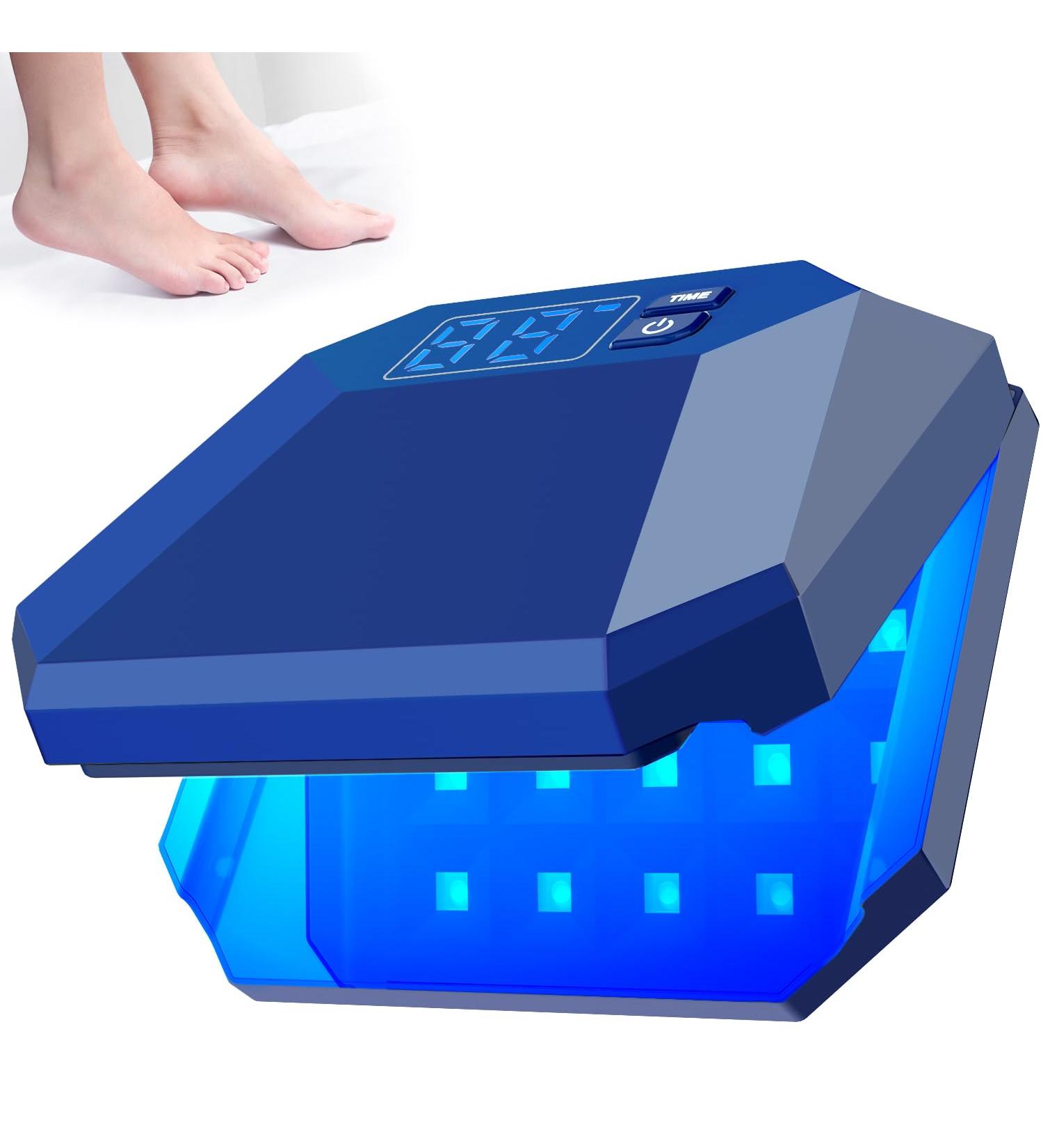 Nail Fungus Cleaning Device for Multiple fingers 905nm Infrared Light + 470nm Blue Light Highly Effective Treatment for Home Use Treat and effectively prevent (Navy) - Buy Online on SooperMarket.com