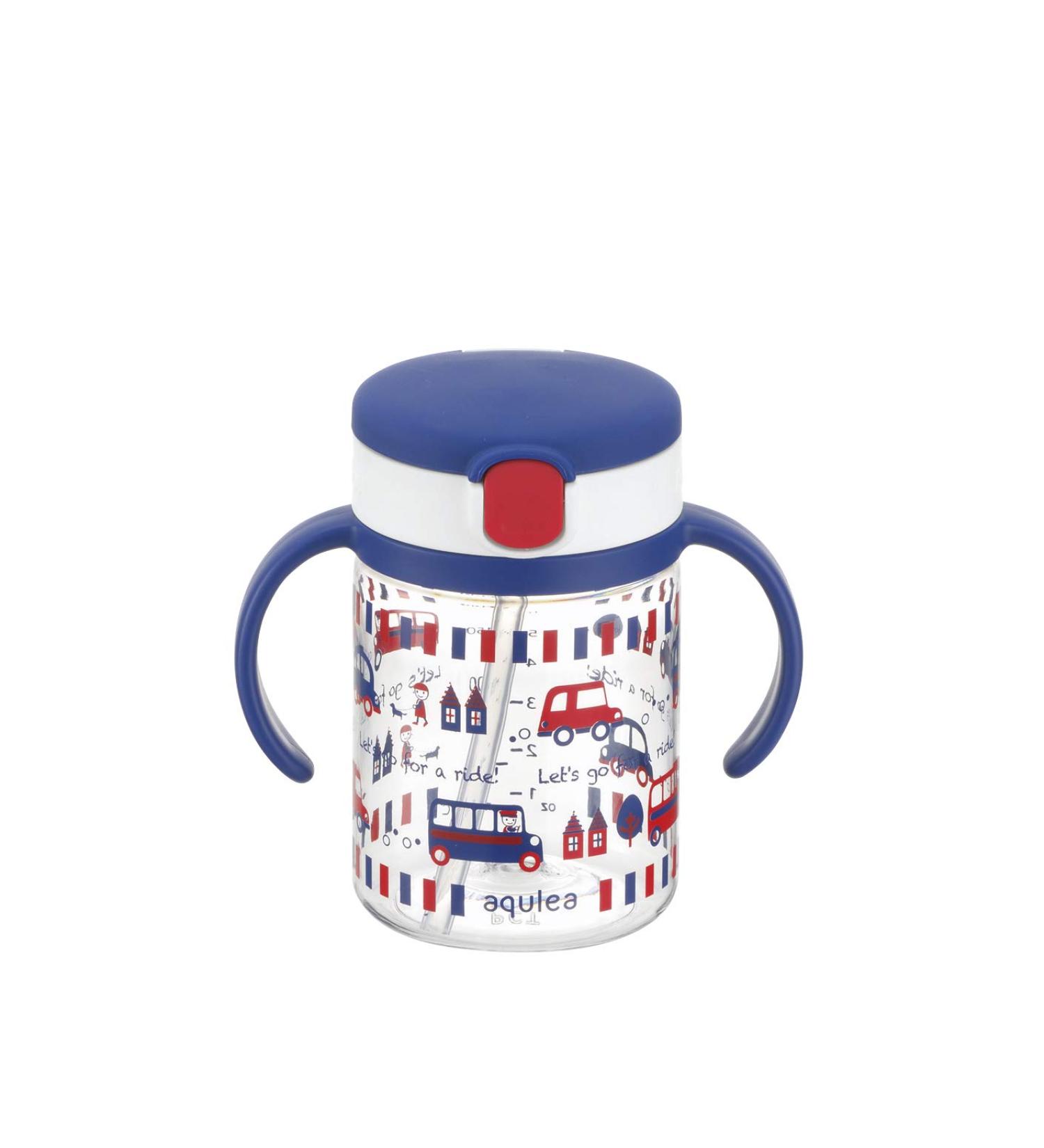 Richell Aqulea Outing Straw Mug 200ml Navy - BPA-Free Leakproof Travel Cup - Buy Online on SooperMarket.com