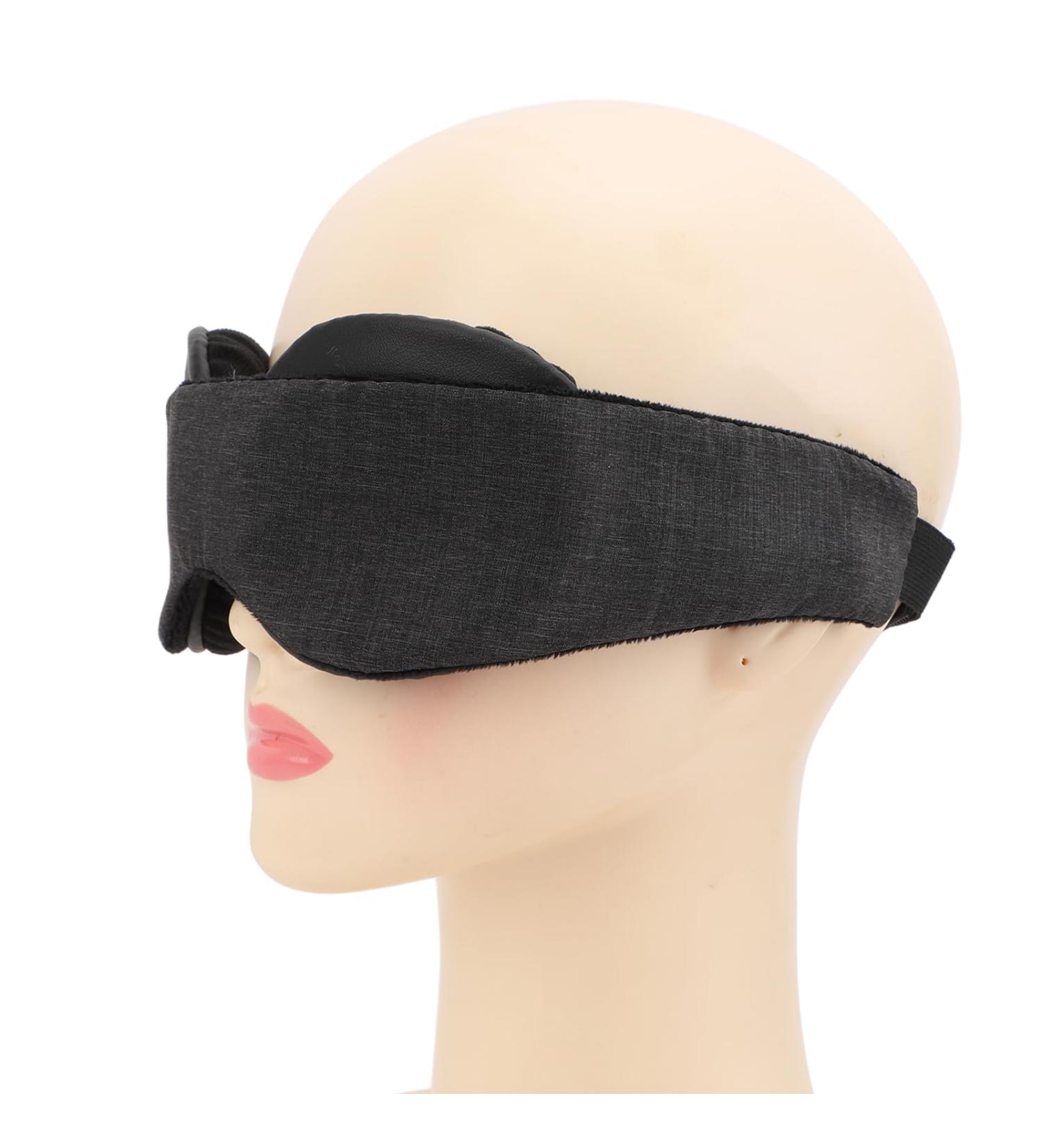 3D Contoured Memory Cotton Sleep Eye Patch Light Blocking Headache Relief No Pressure Meditation Yoga Travel Nap Insomnia for Deeper Relaxation - Buy Online on SooperMarket.com