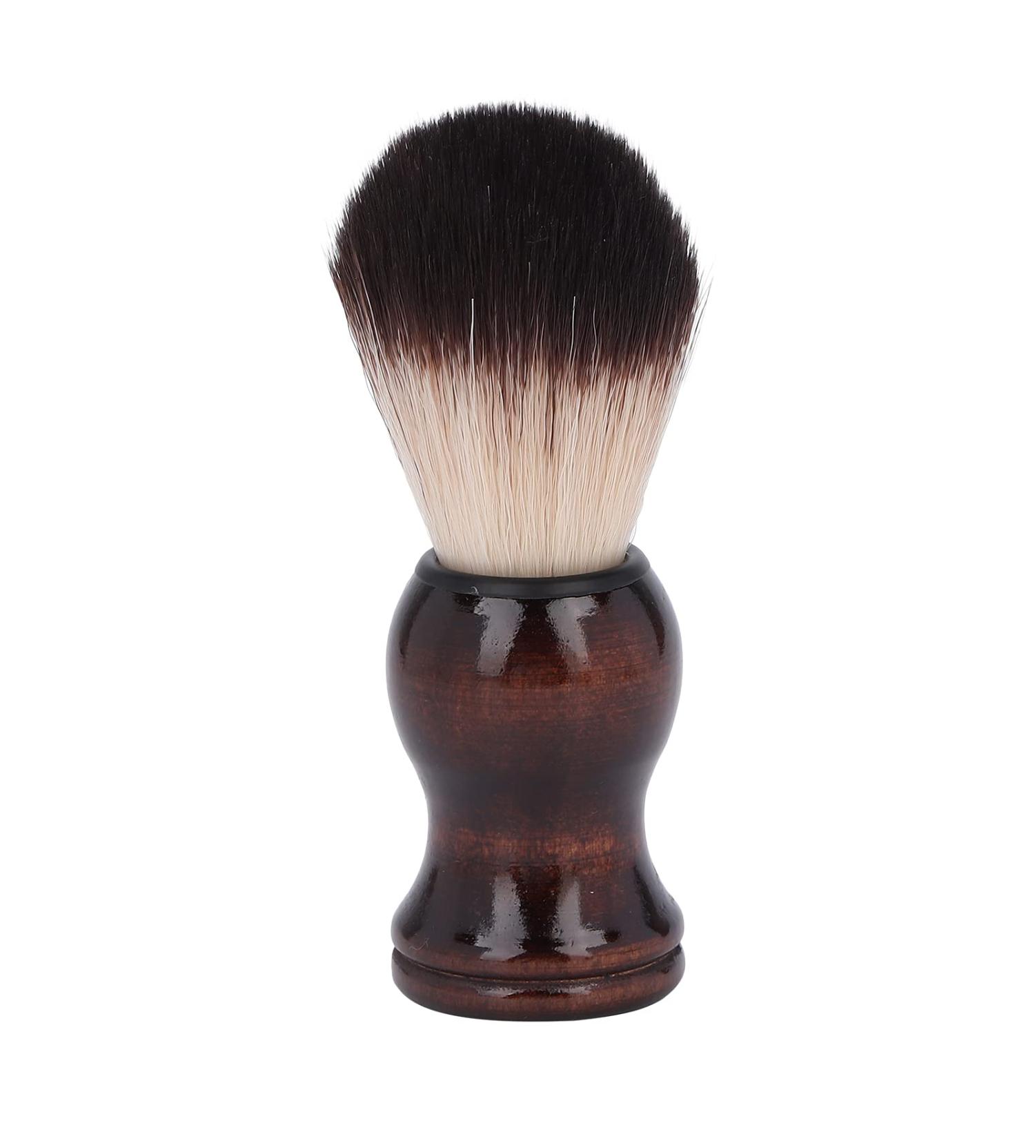 Ankroyu Handmade Razor Brush - Professional Foam Brush for Beard & Hairdressers | Soft Hair Cleansing Brush with Wooden Handle - Buy Online on SooperMarket.com