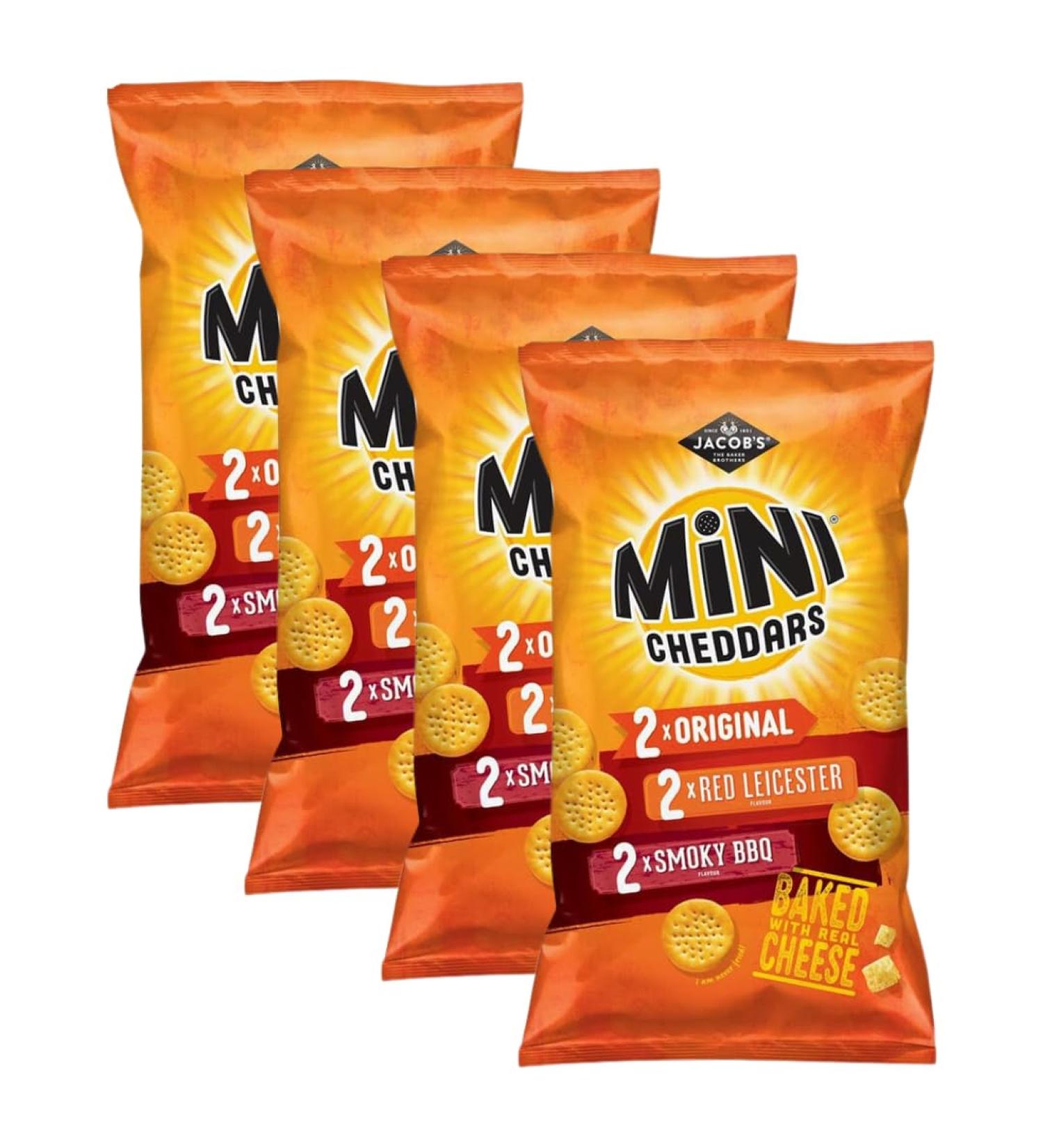 Snack Bundle Consisting of McVities Mini Cheddars Variety Pack 6 x 25g (4 Pack)