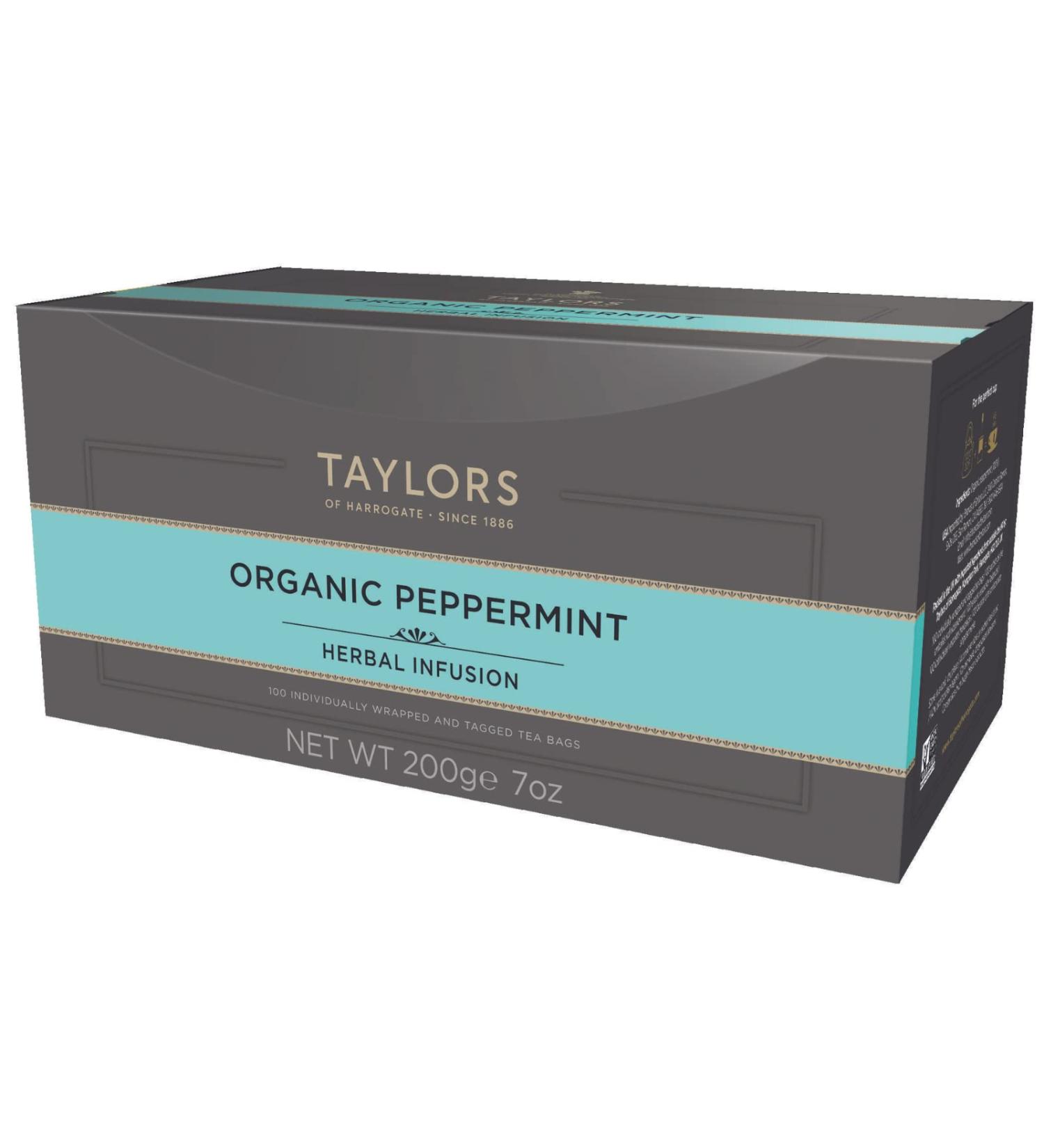 Taylors of Harrogate Organic Peppermint Tea Bags - 100 Count(MediaType: Pack of 1) - Buy Online on SooperMarket.com