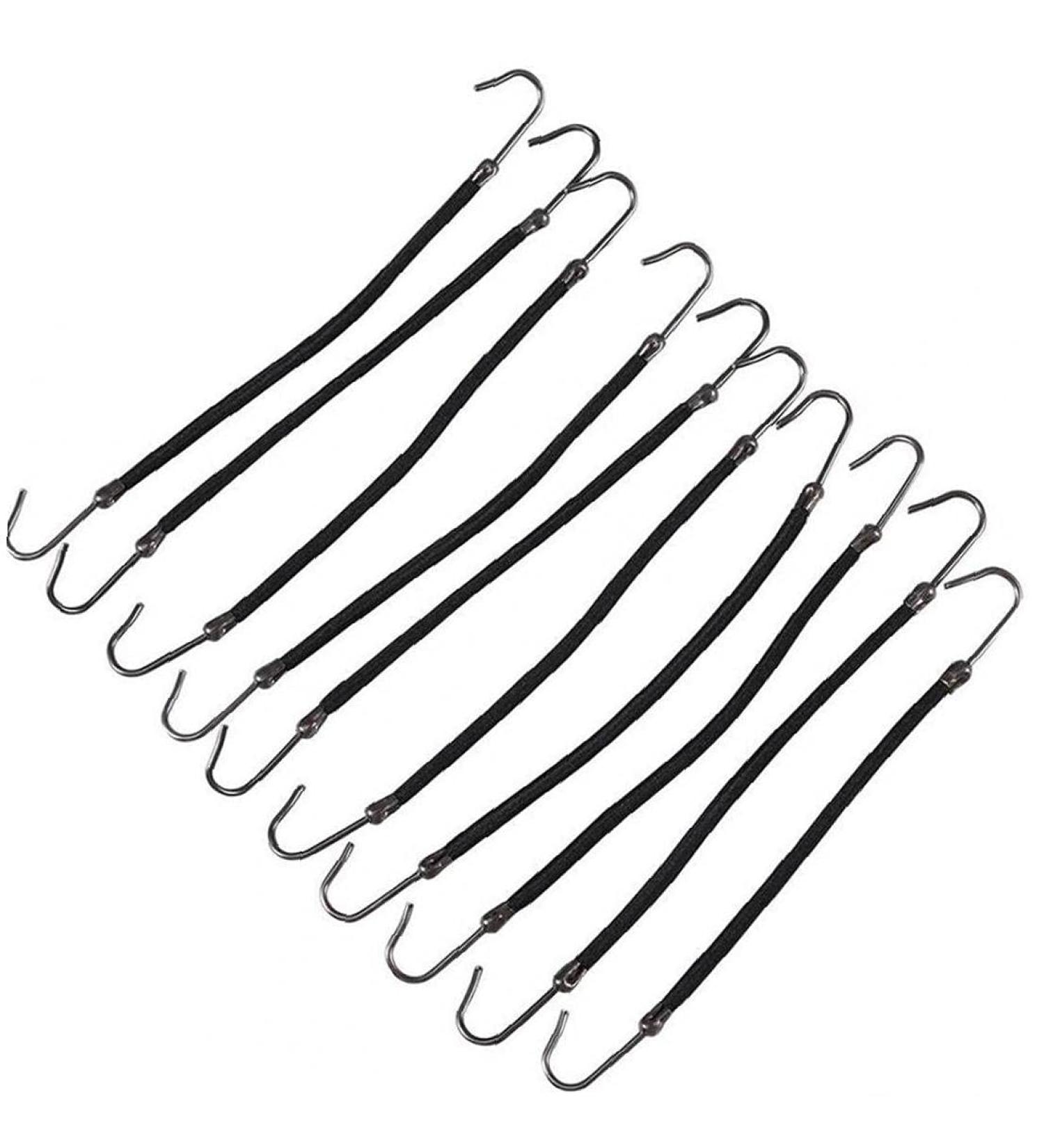 10 Pcs Horse Chant Rubber Elastic Hook Hair Bands - Premium Hair Jewelry & Styling Tools for Women - Buy Online on SooperMarket.com