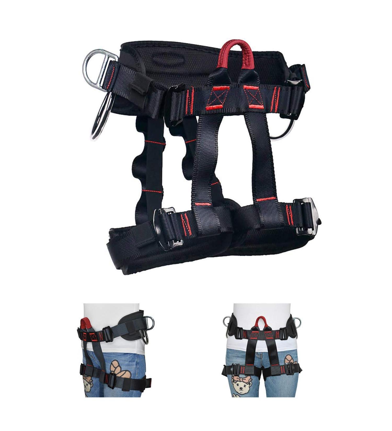 Large Size HeeJo Climbing Safety Seat Belt for Outdoor Tree Climbing - Ideal for Outward Bound and Training - Durable Climbing Gear - Buy Online on SooperMarket.com