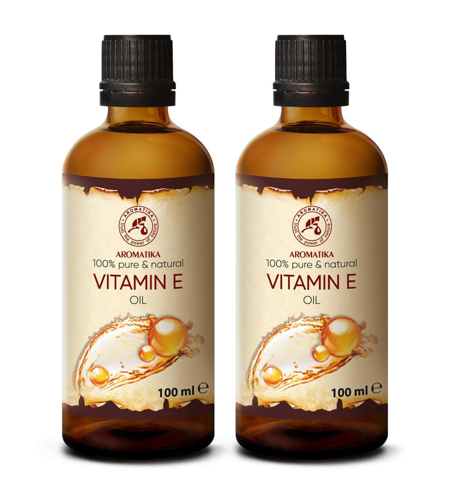 Vitamin E Oil 200ml - Anti-Aging & Wrinkle Care - Rich in Tocopherol - 2x100ml - Buy Online on SooperMarket.com